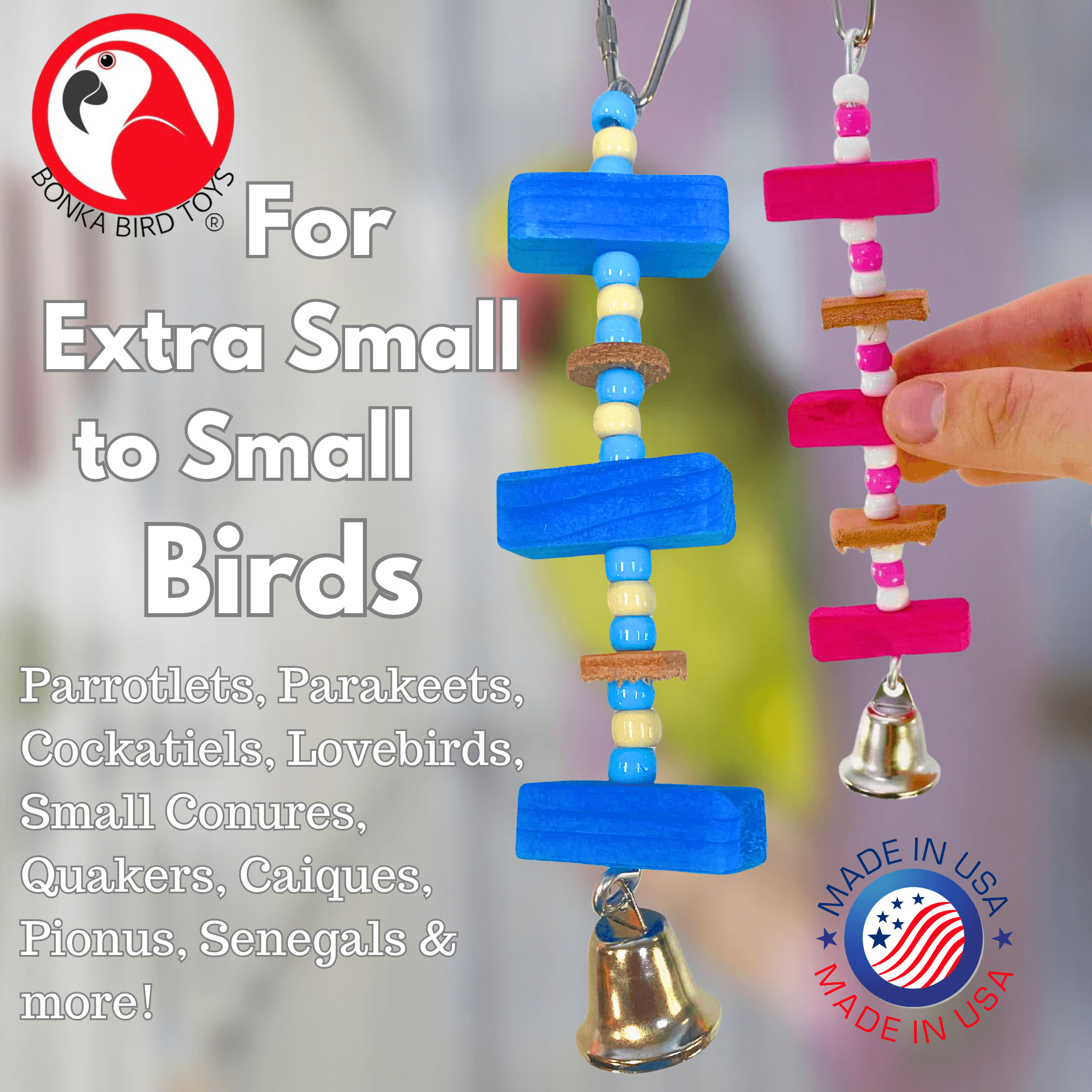 1076 Mini Block - Bonka Bird Toys