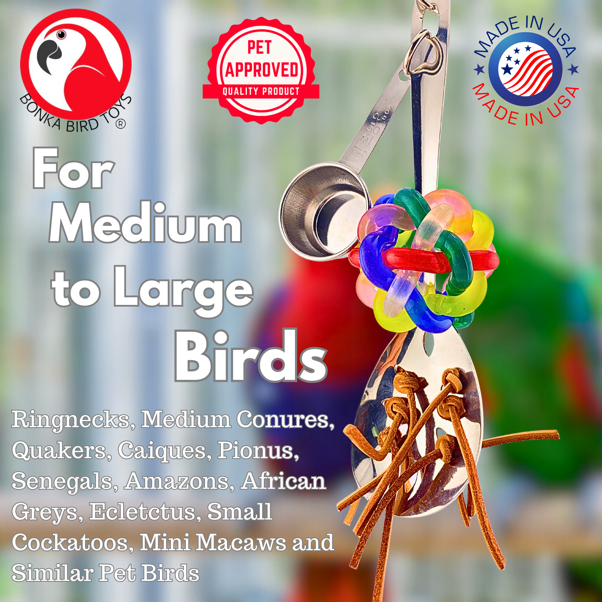 1976 Spaghetti Leather - Bonka Bird Toys