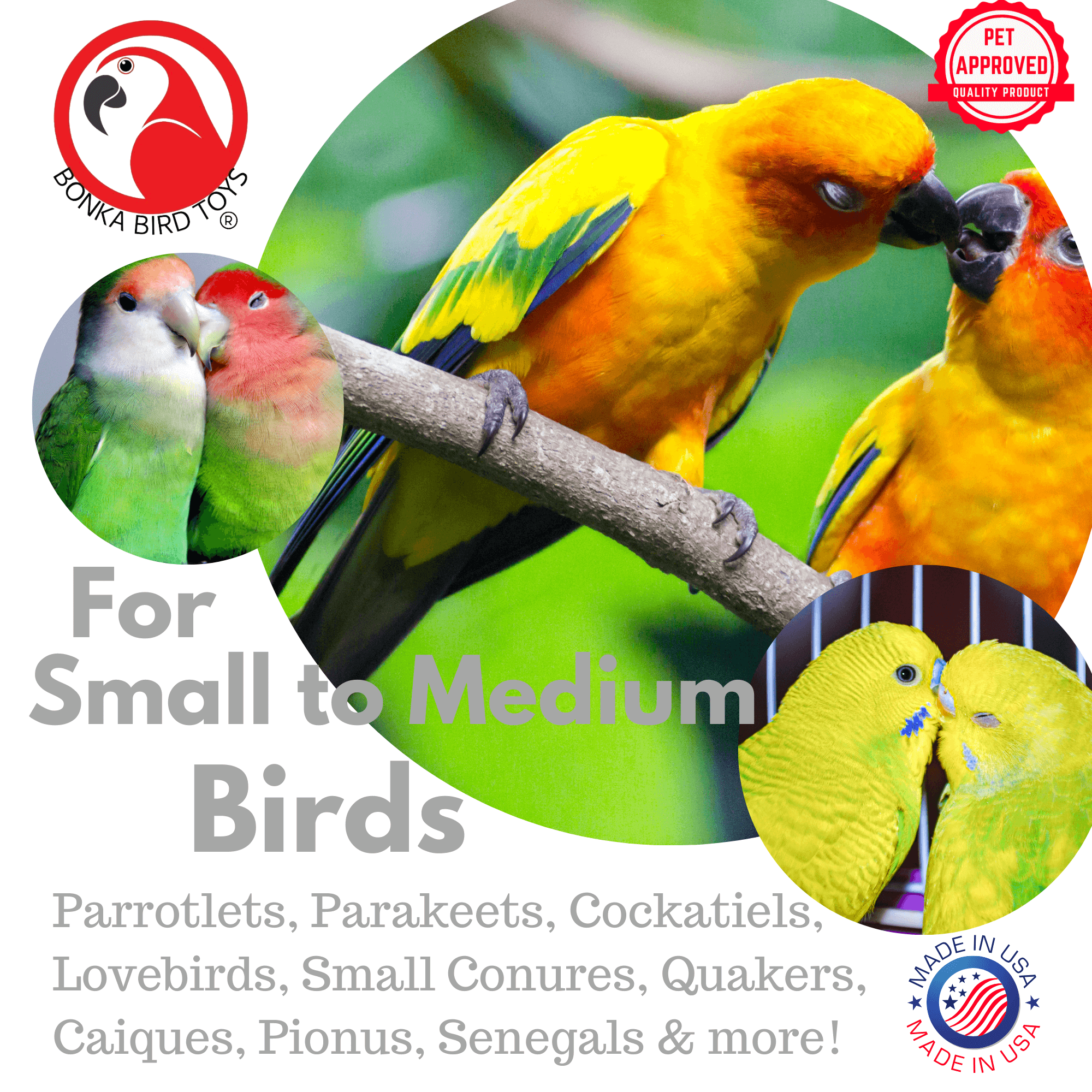 1925N Natural Cake - Bonka Bird Toys