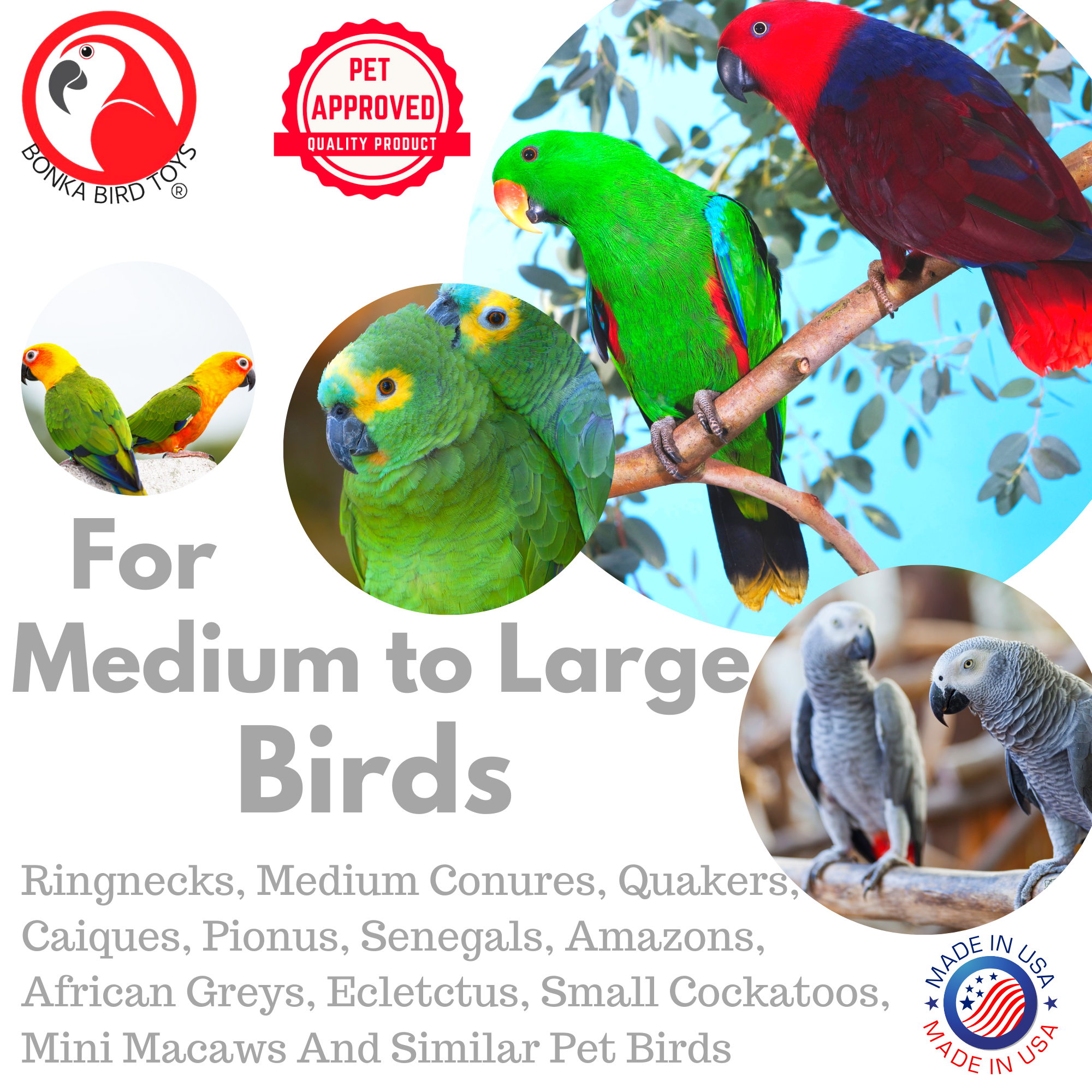 2335 Large Slat Chewer - Bonka Bird Toys