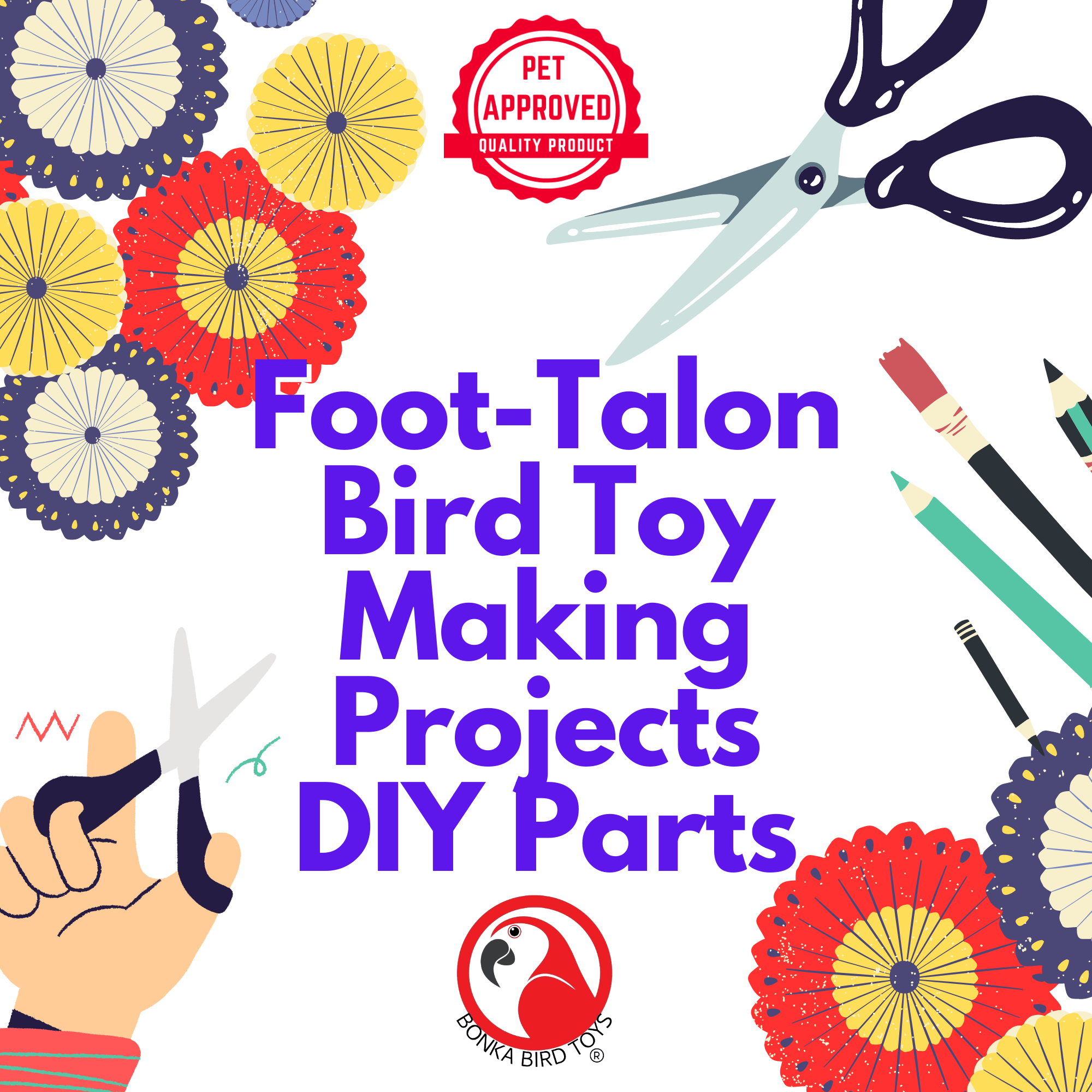 1195 Play Three Foot Talon - Bonka Bird Toys