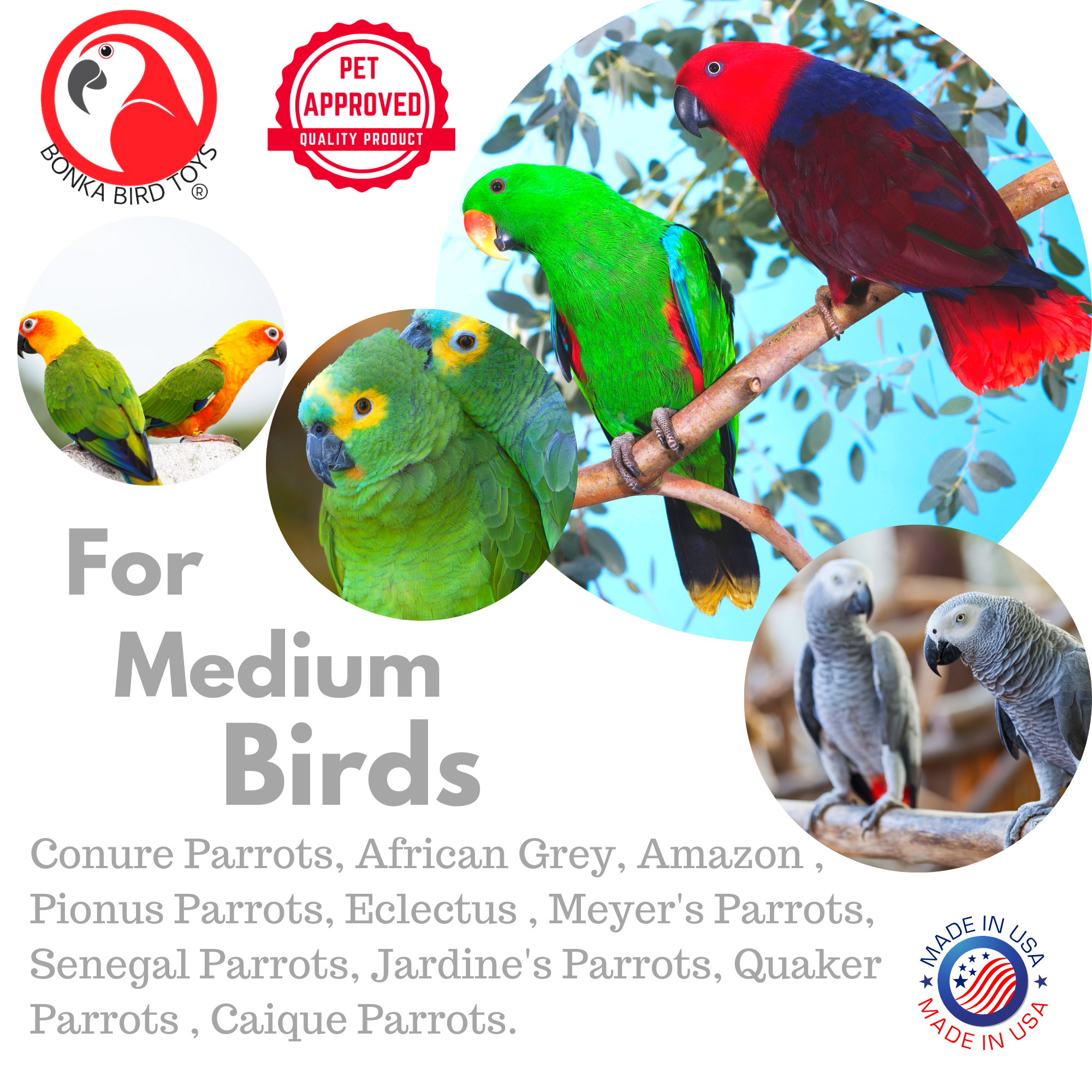 2555 Cork Traffic Light - Bonka Bird Toys