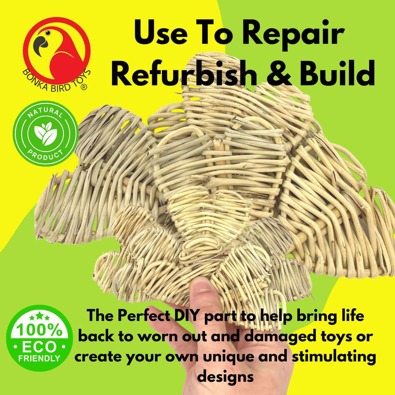 1301 Small Natural Vine Heart - Bonka Bird Toys