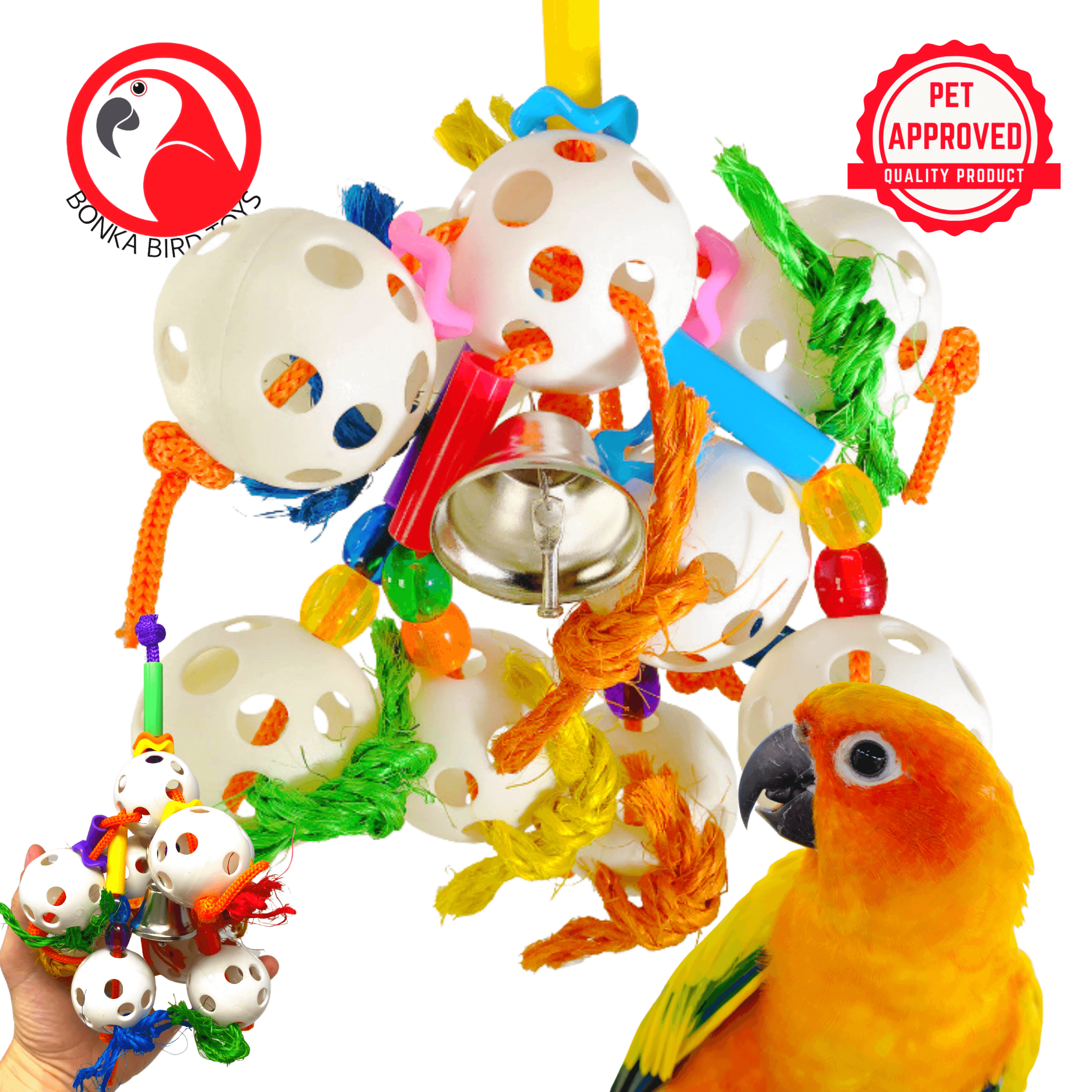 1449 Bubbles Bird Toy - Bonka Bird Toys