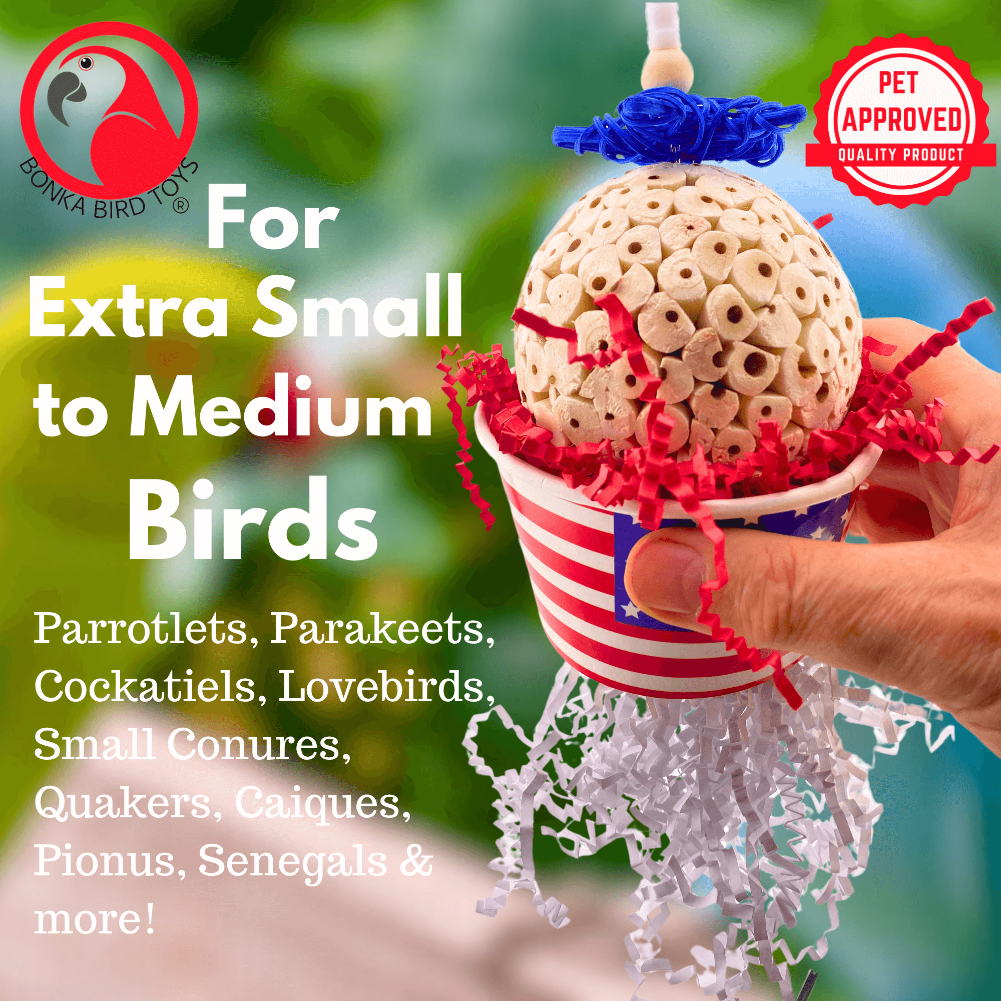 2767 Star Spangled Sola USA - Bonka Bird Toys