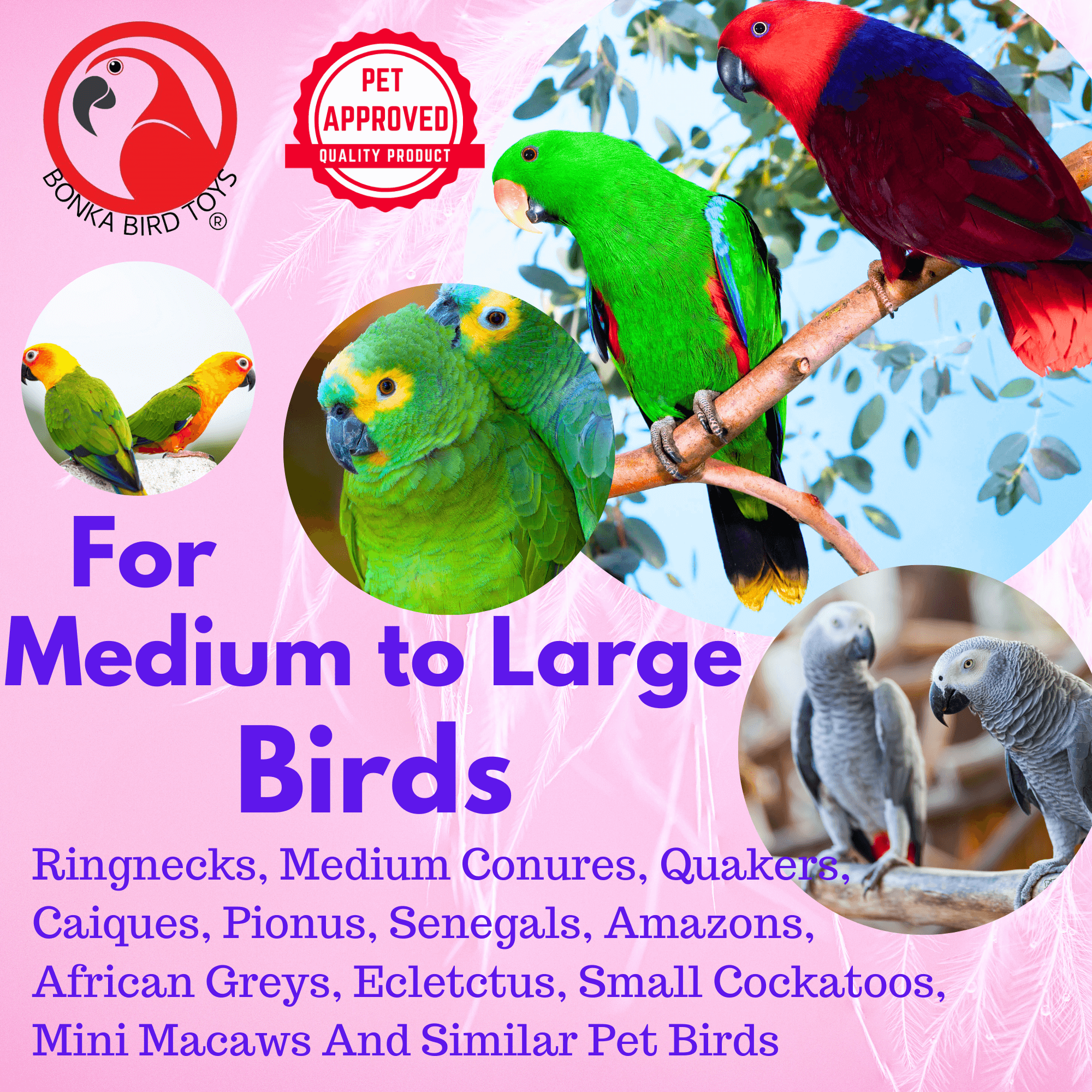 2656 Large Hemp Java Cargo Net - Bonka Bird Toys