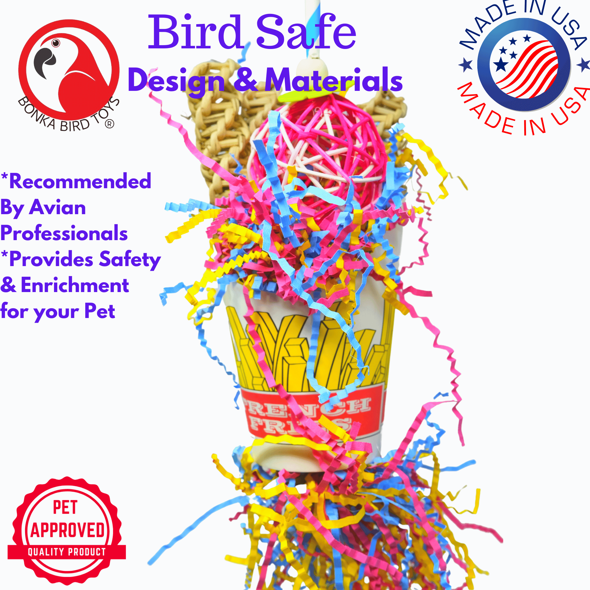 2334 Order Of Fries - Bonka Bird Toys