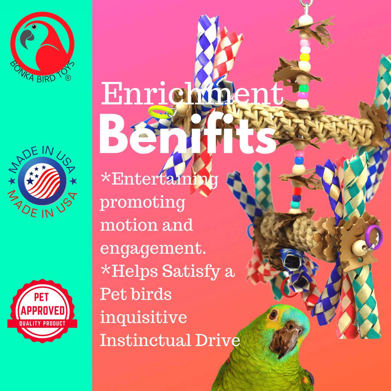 1241 Double Helix - Bonka Bird Toys