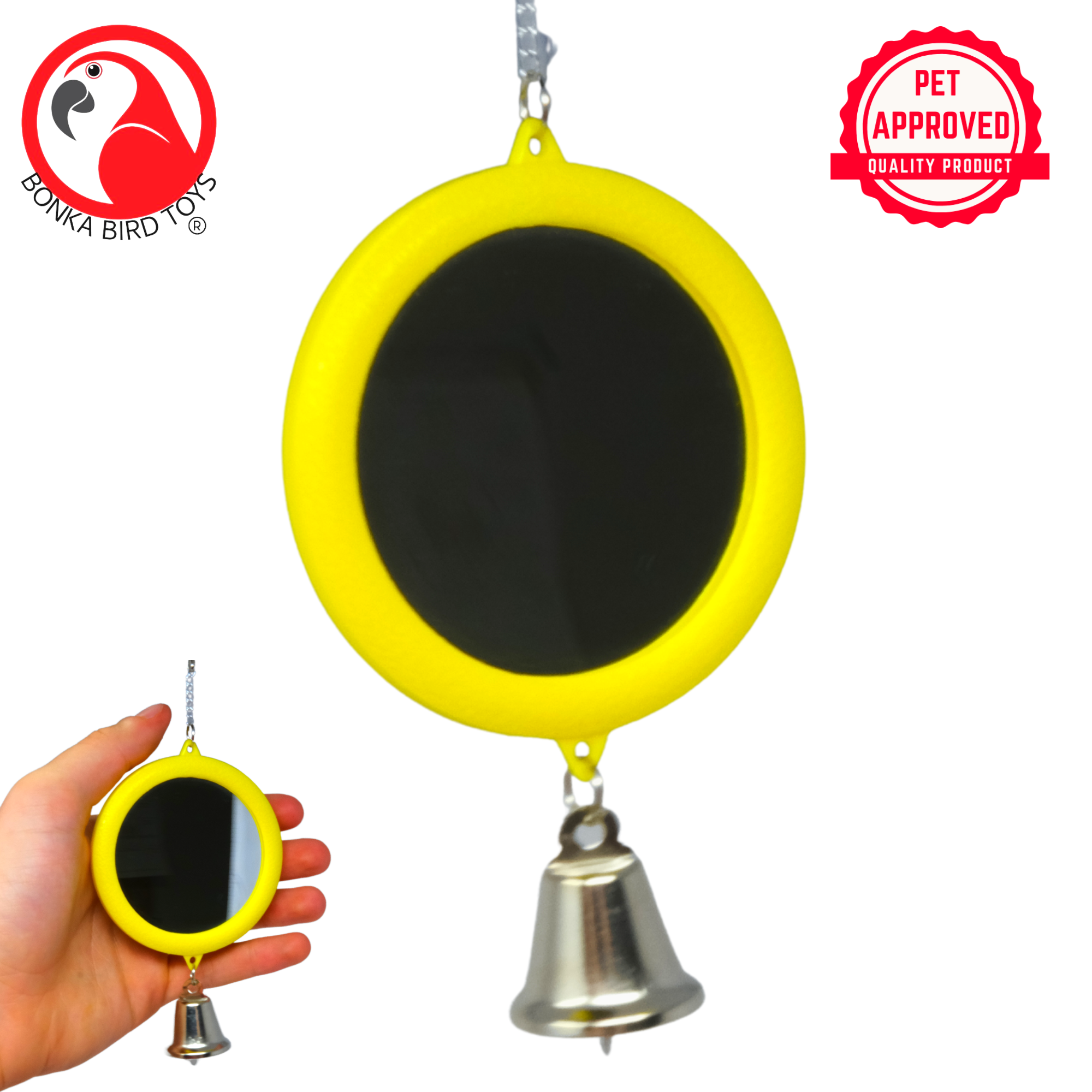 36415 Medium Round Mirror - Bonka Bird Toys