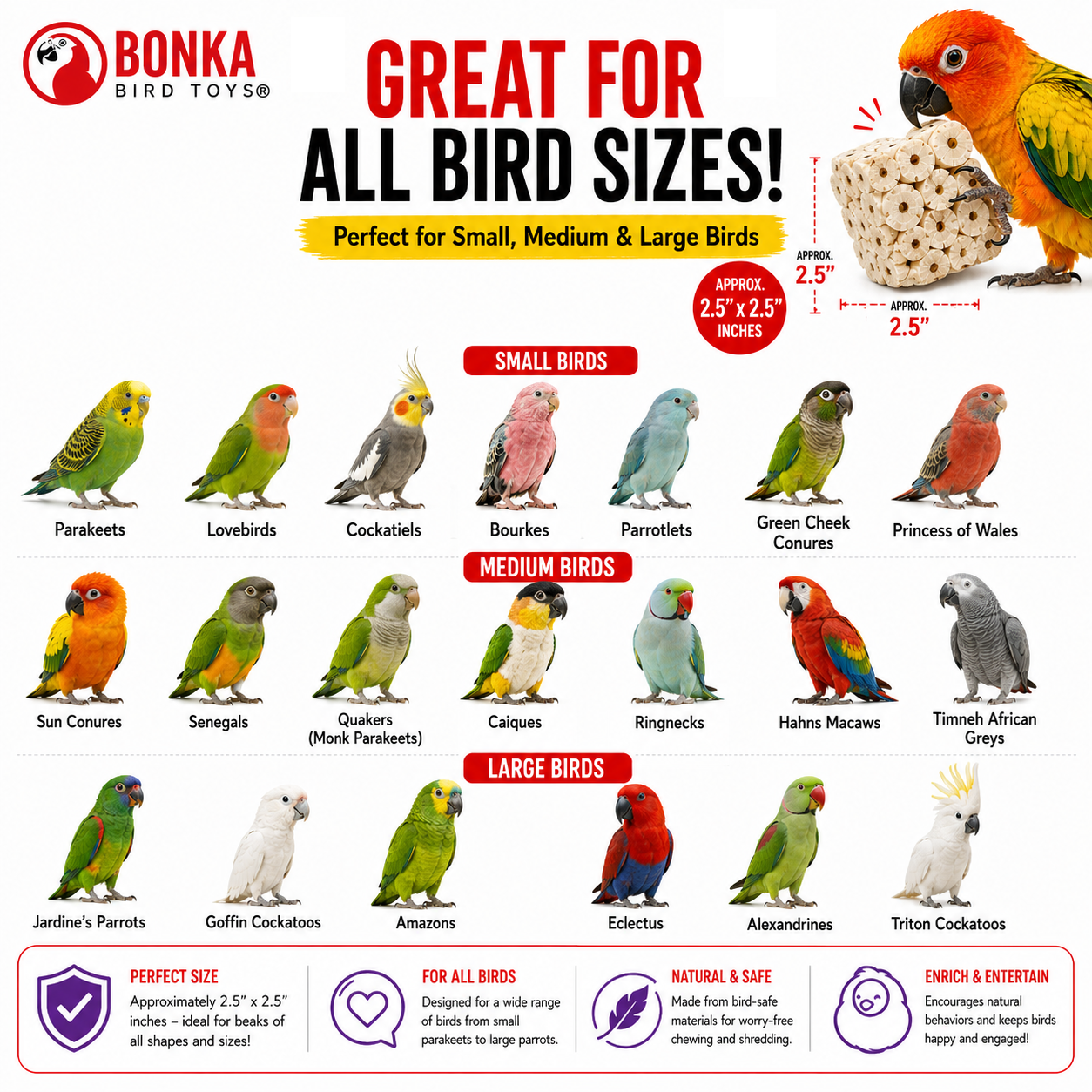 Big Sola Cubes - Bonka Bird Toys