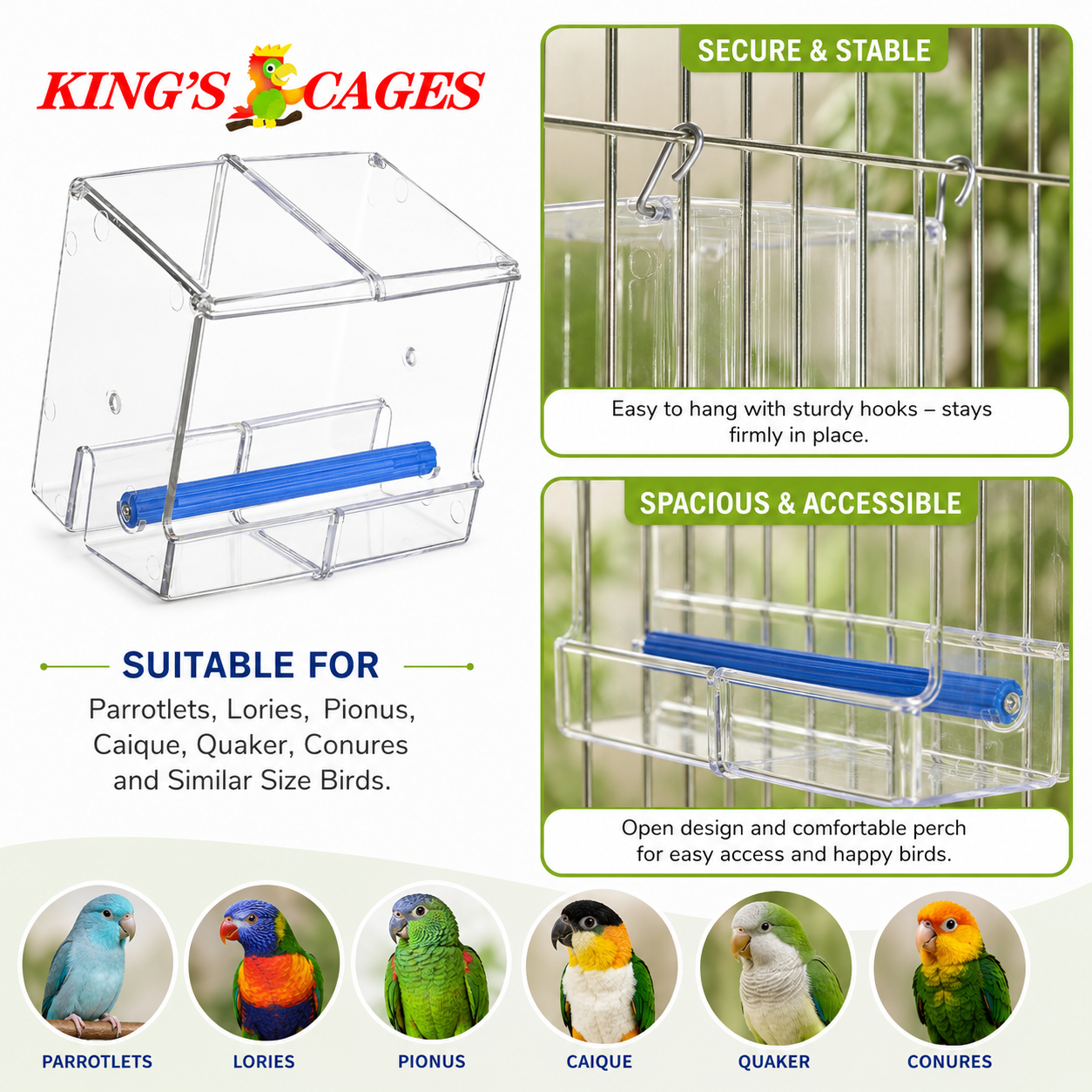 Seed No Mess Bird Feeder - Bonka Bird Toys