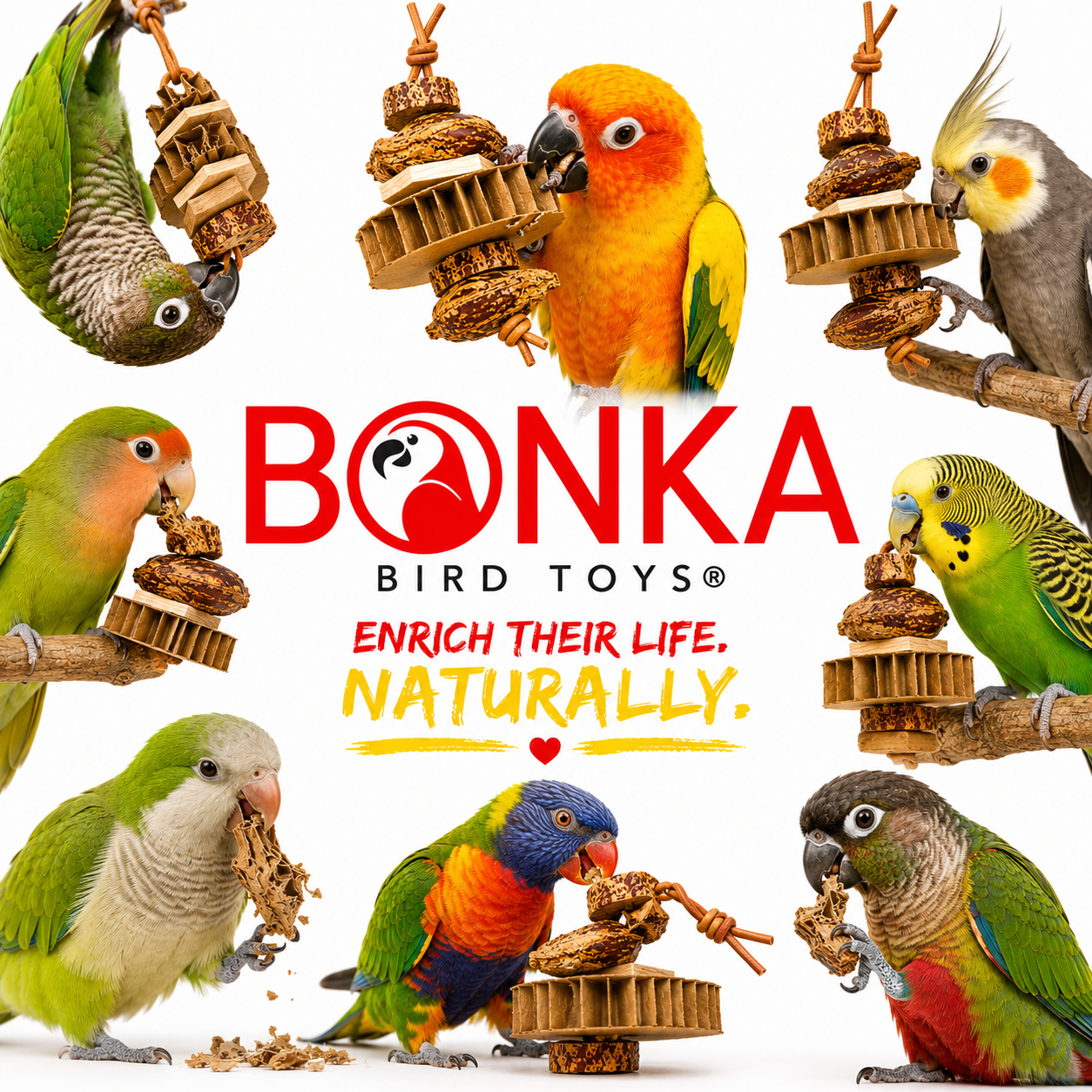 1138 Rustic Ripper - Bonka Bird Toys