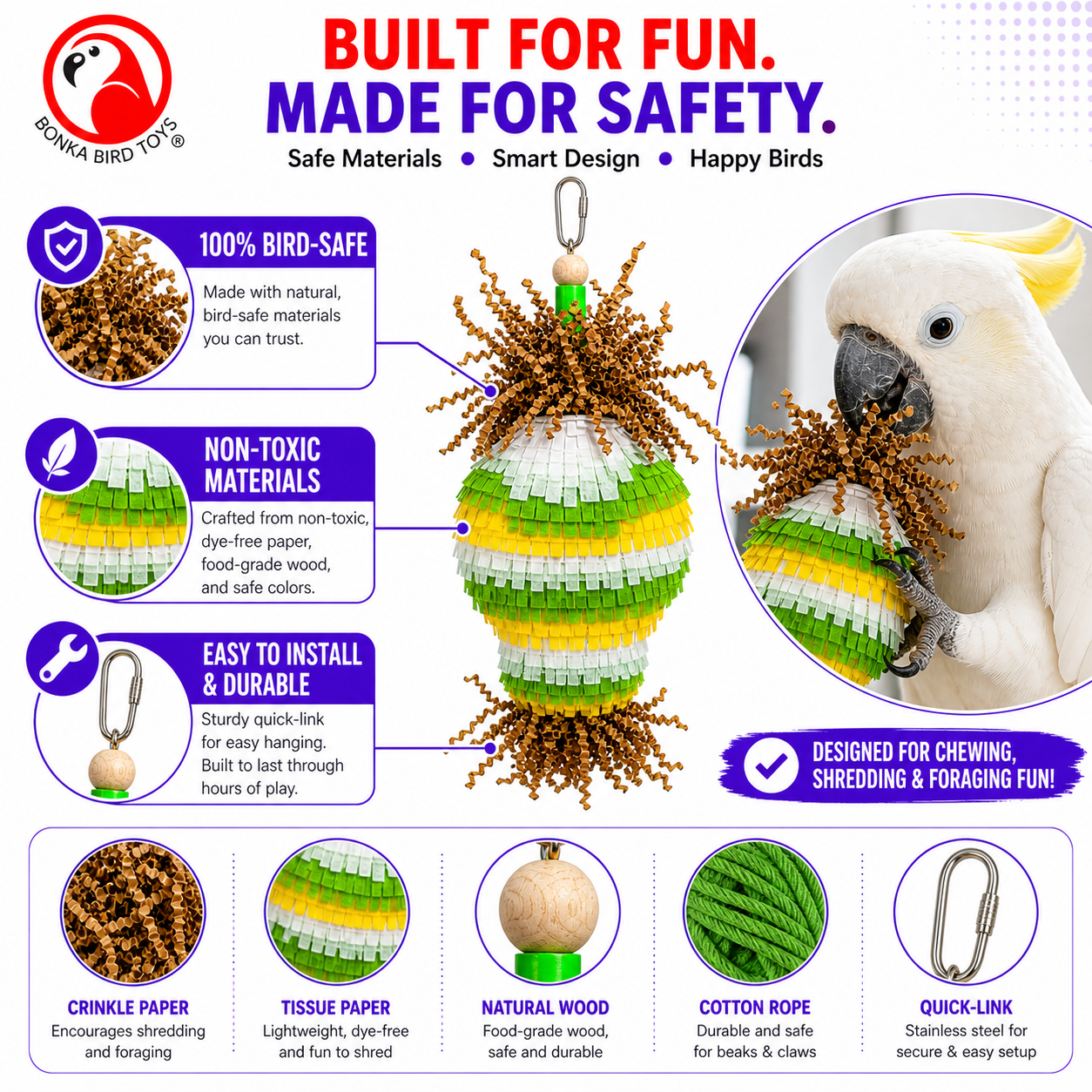 3862 Cactus Piñata - Bonka Bird Toys