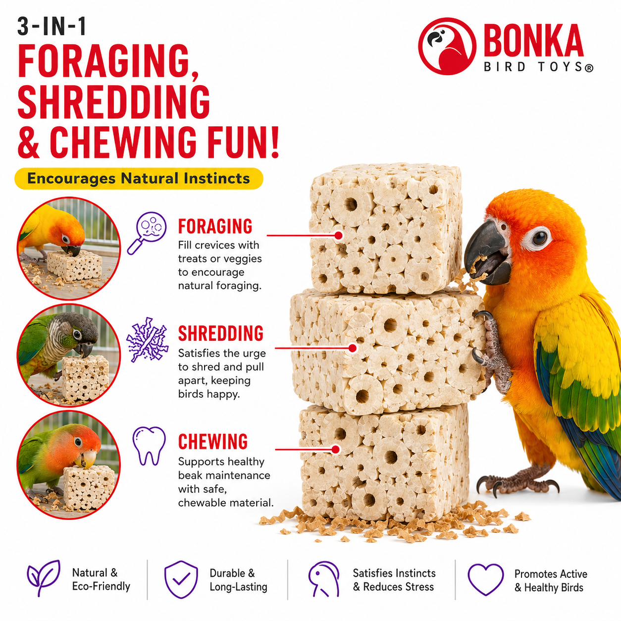 Small Sola Cubes - Bonka Bird Toys