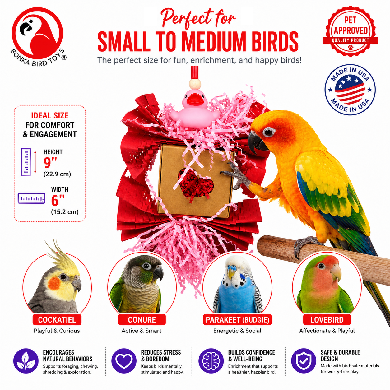 1004 Love Duck - Bonka Bird Toys