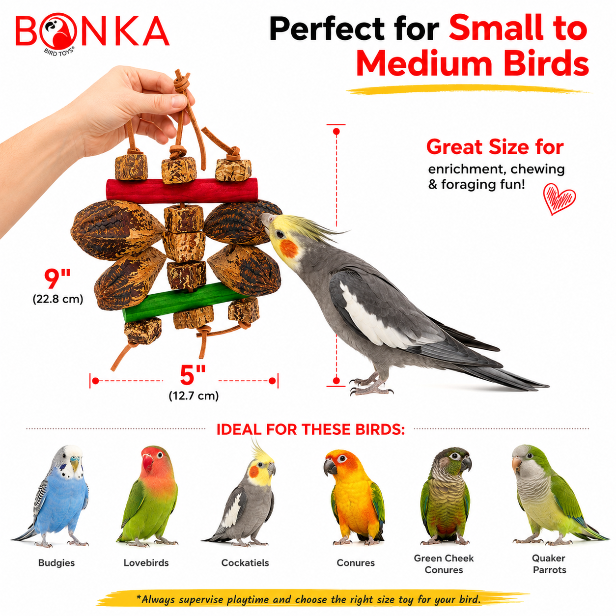 2755 Mahogany Chomp - Bonka Bird Toys