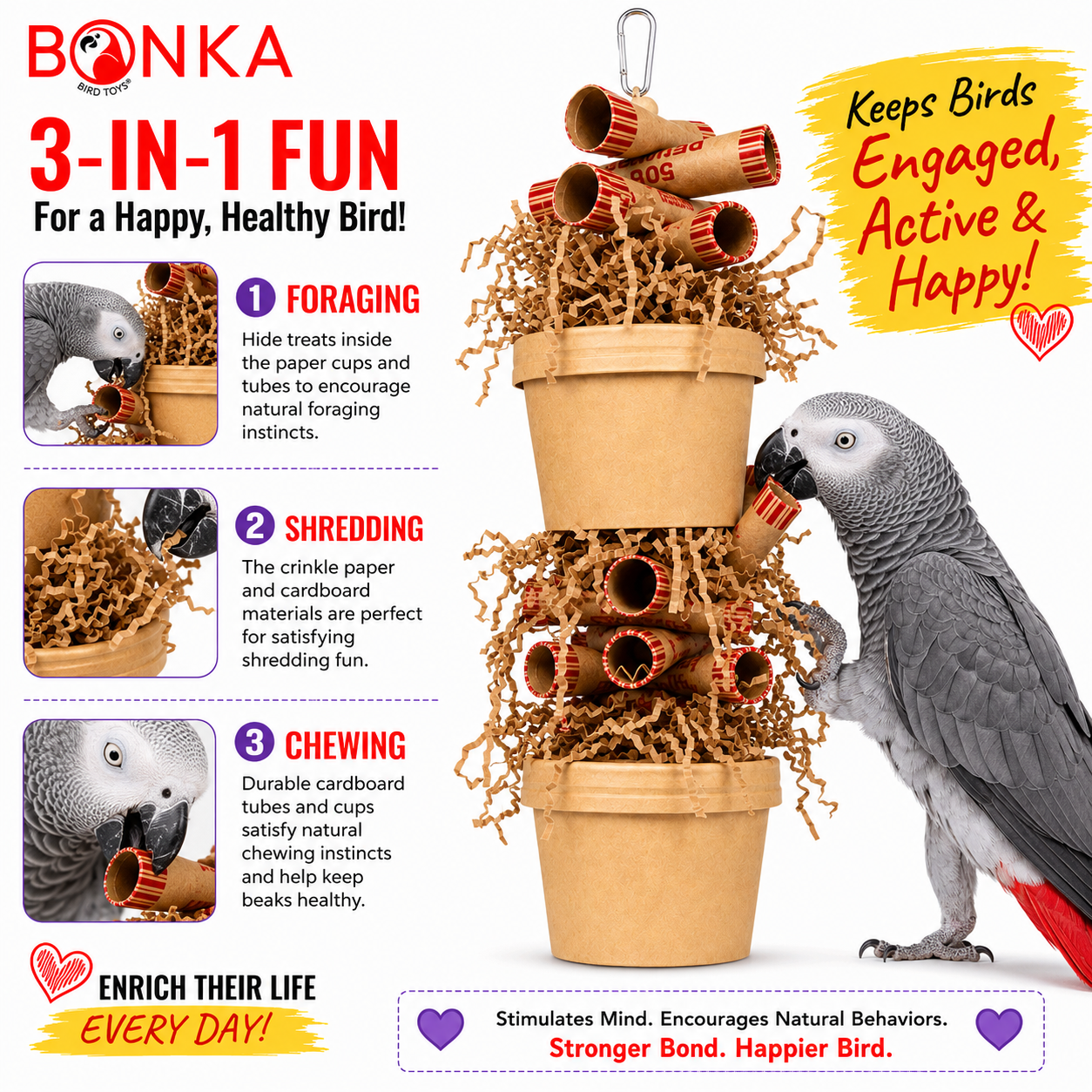 3867 Duo Money Pot - Bonka Bird Toys