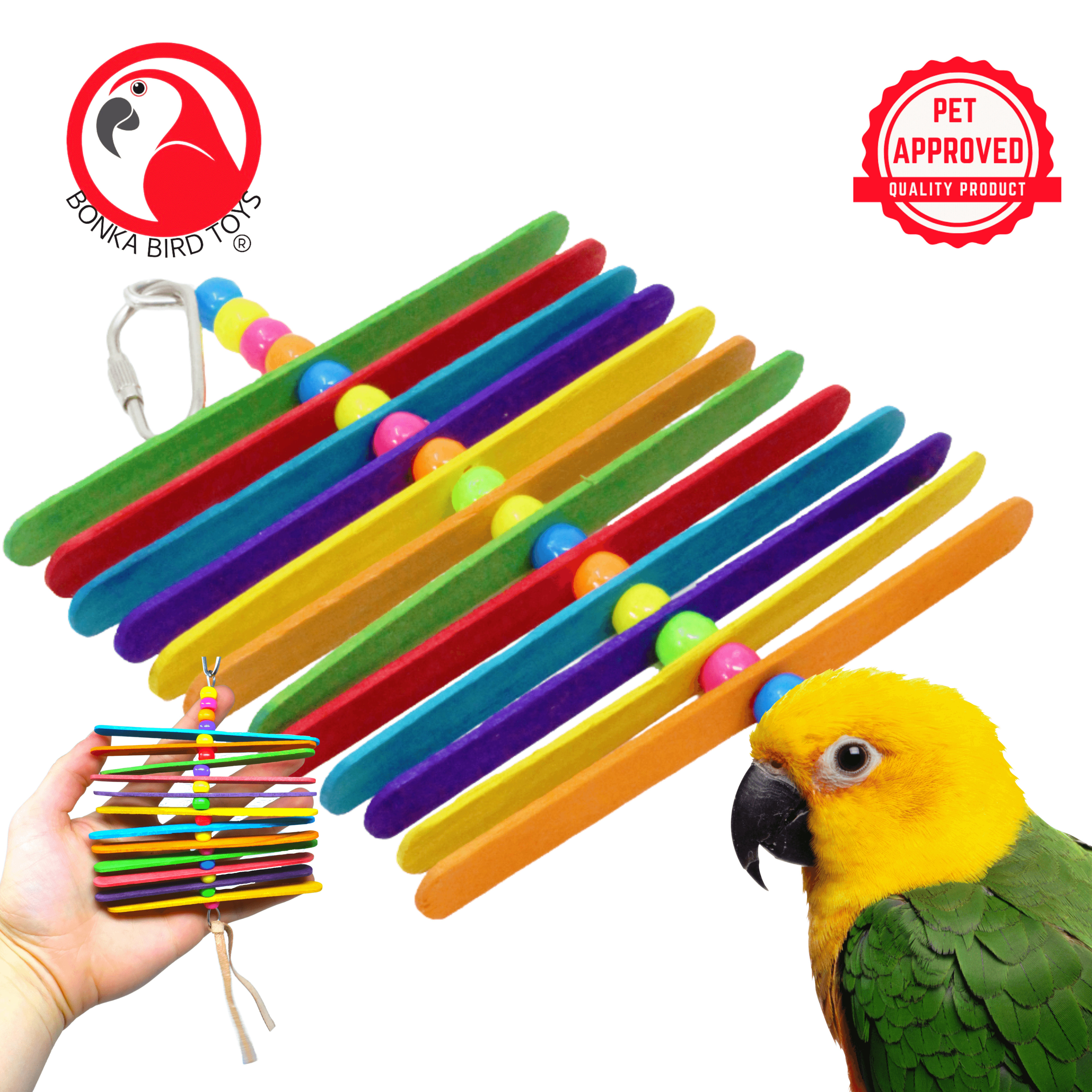 868 Mini Stick Small Bird Toy - Bonka Bird Toys