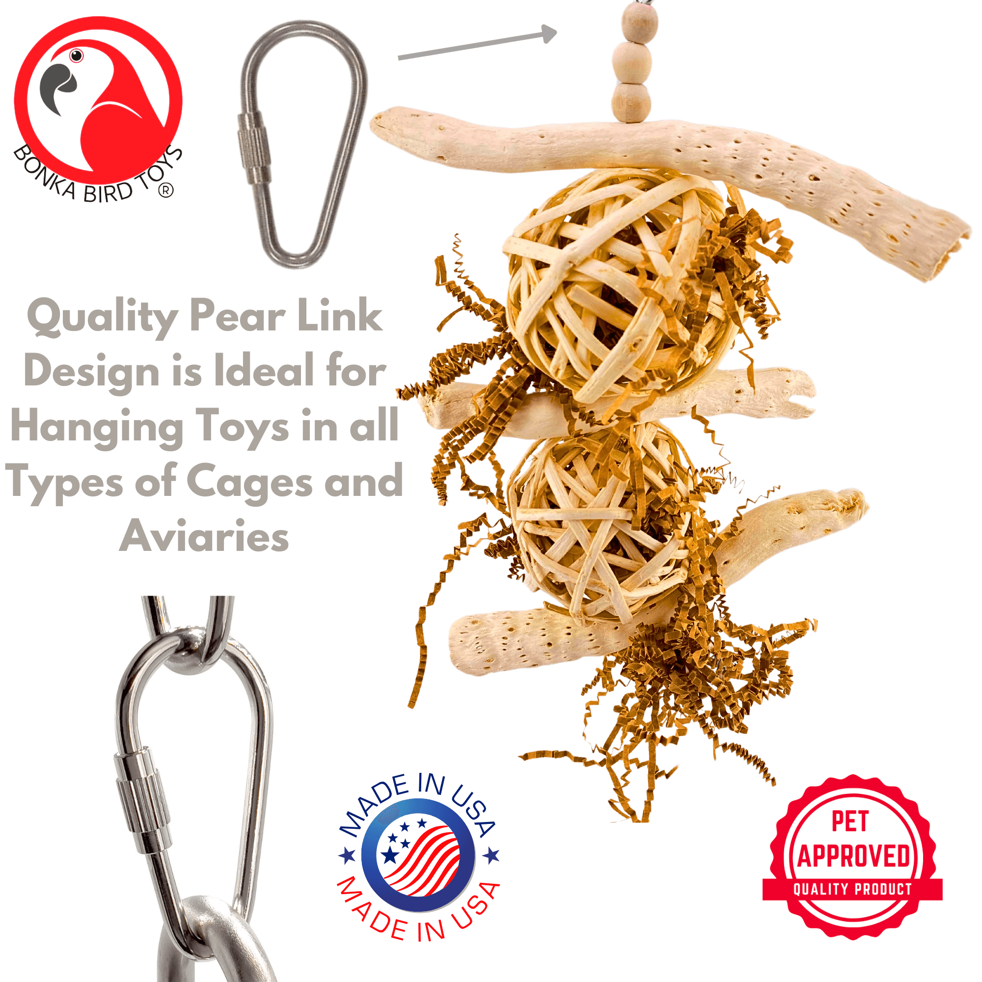 1034 Driftwood Forage Tower - Bonka Bird Toys