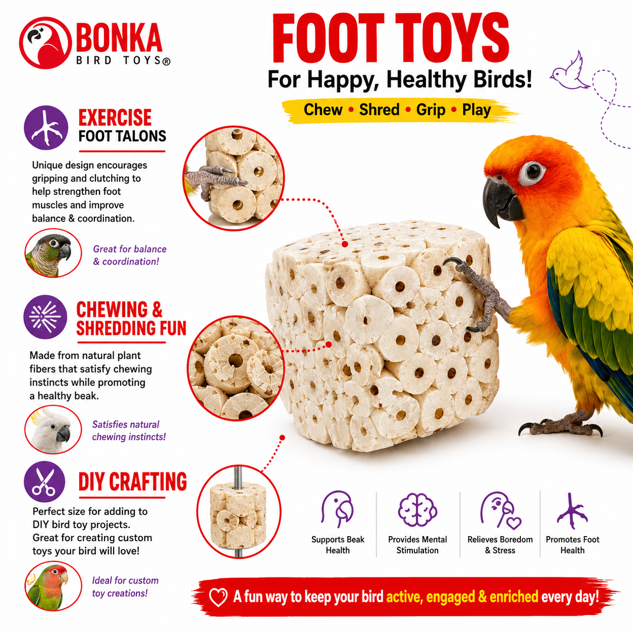 Big Sola Cubes - Bonka Bird Toys