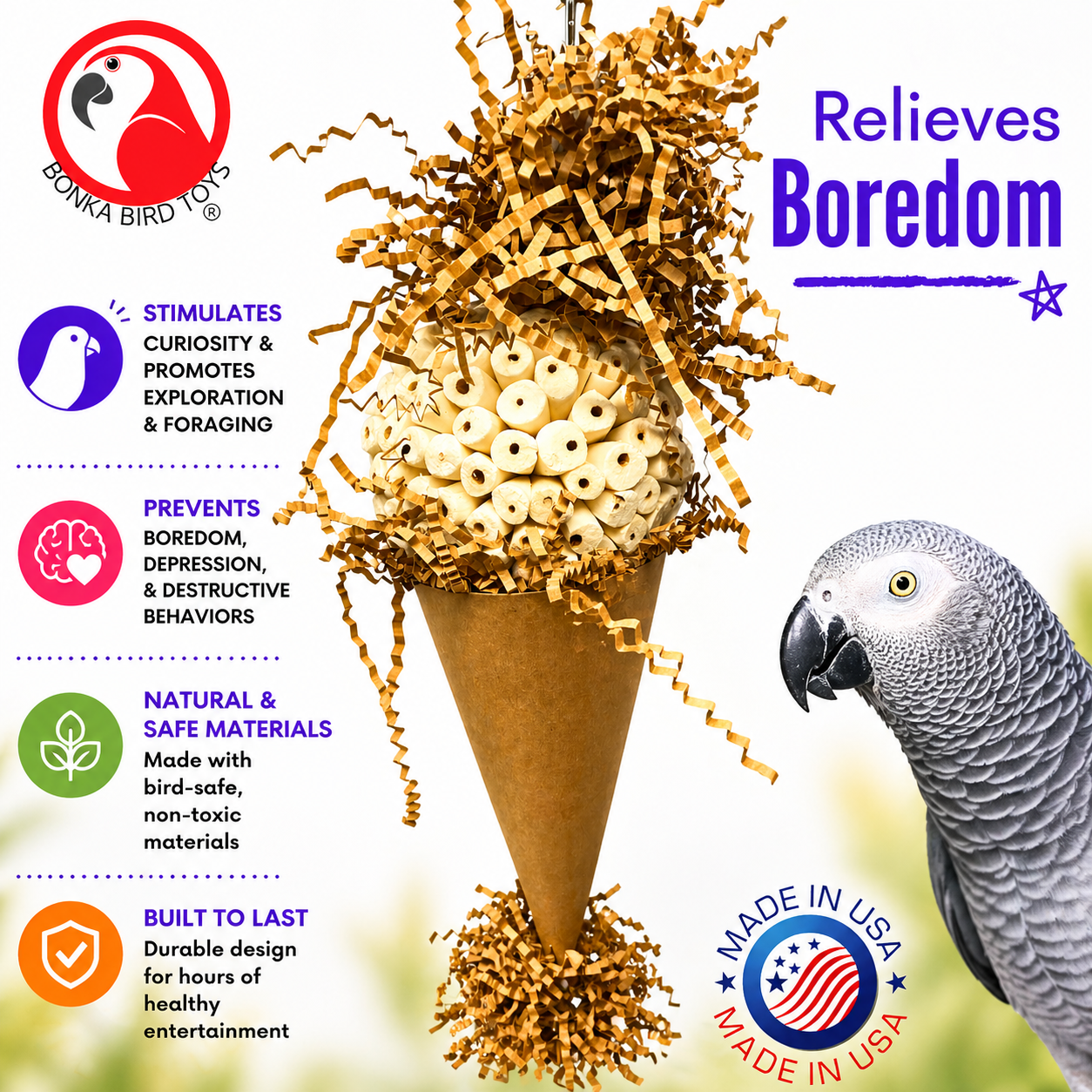 3870 Big Sola Cone - Bonka Bird Toys