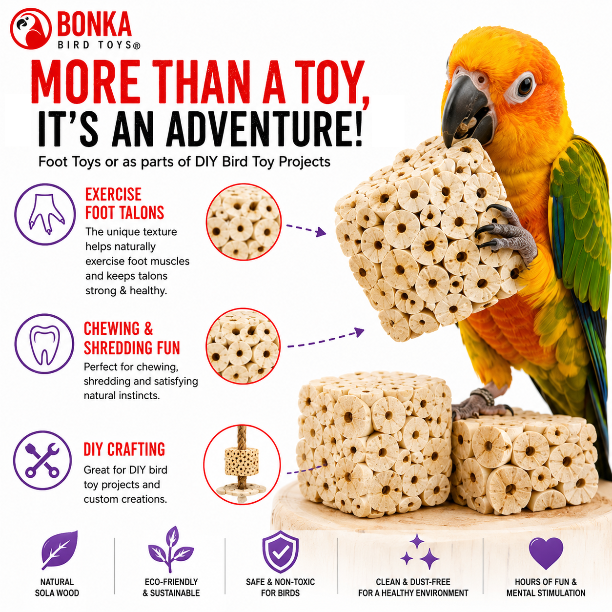 Big Sola Cubes - Bonka Bird Toys