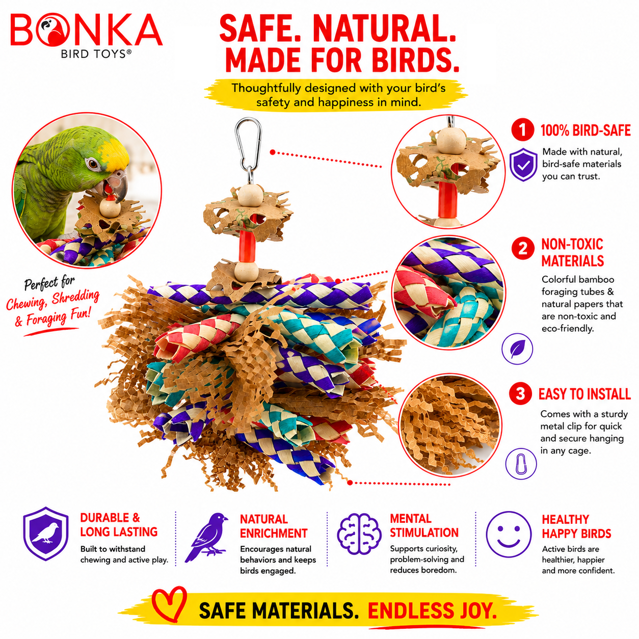 3450 Paper Shred - Bonka Bird Toys