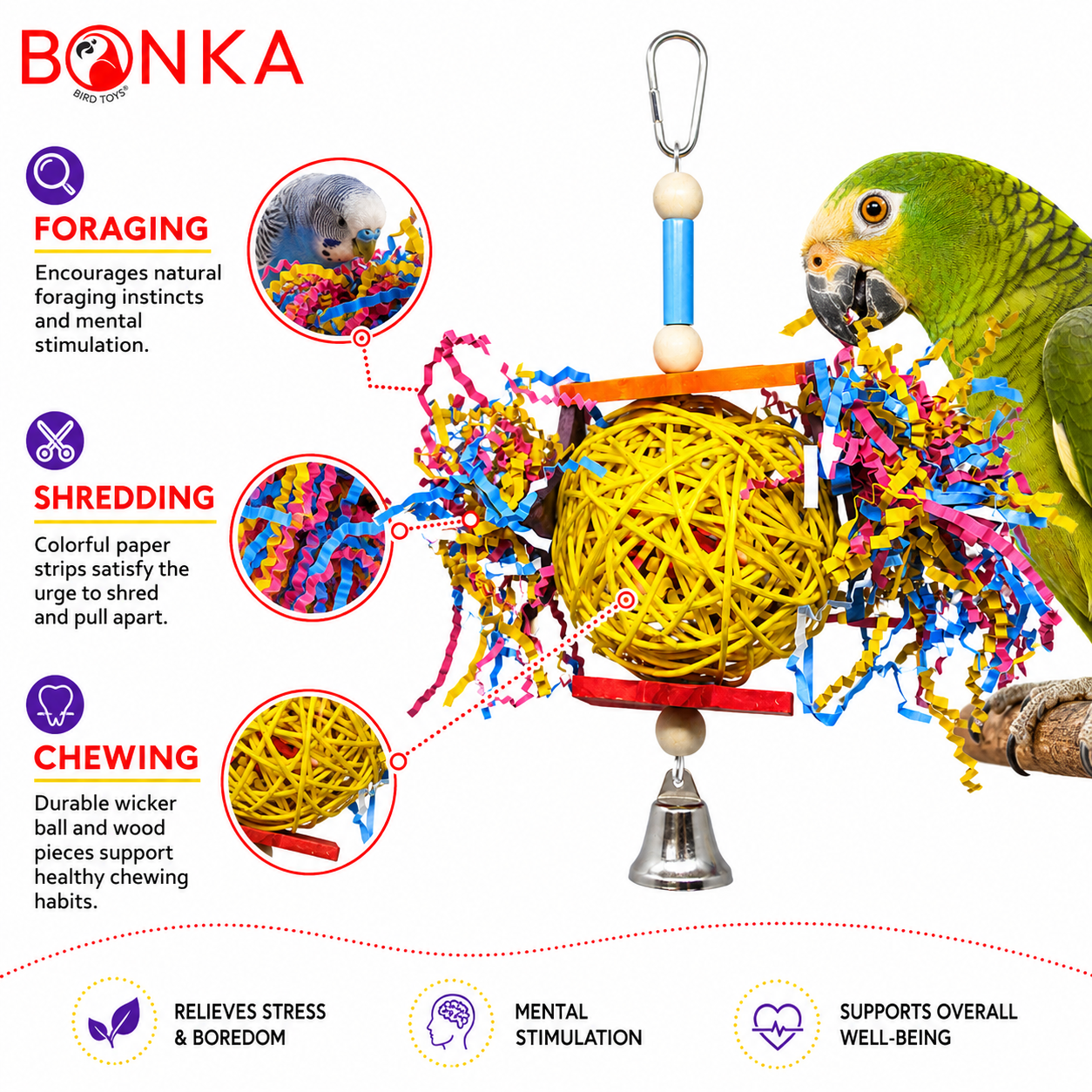 1839 Foraging Star - Bonka Bird Toys