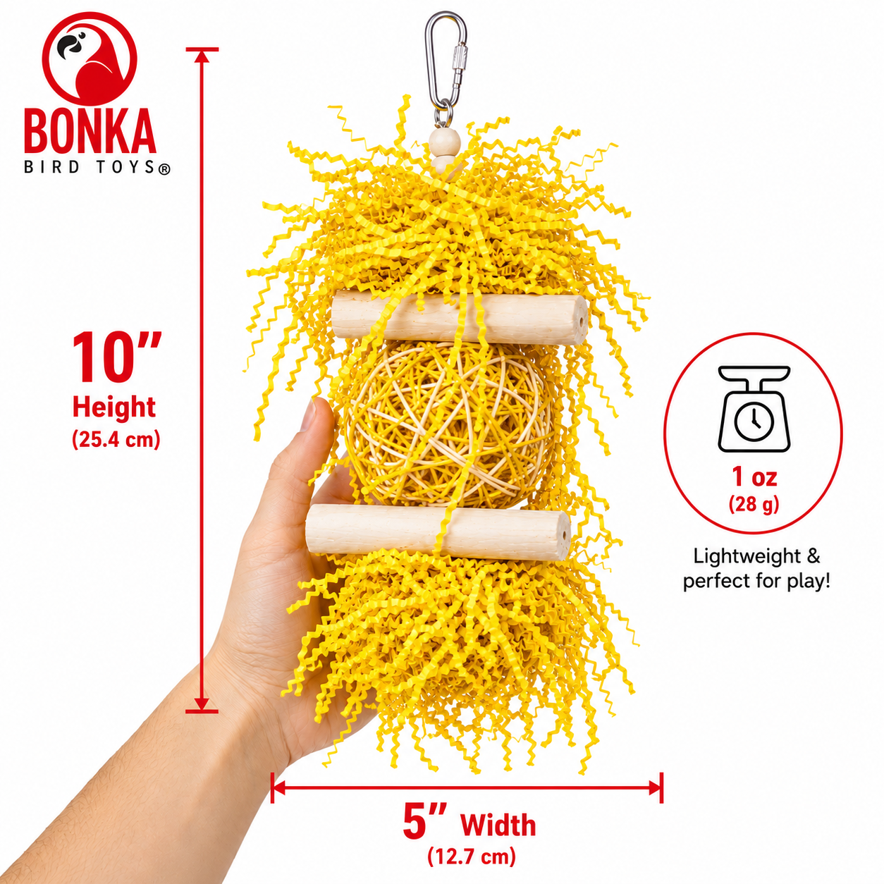 3885 Sola Heart Log - Bonka Bird Toys
