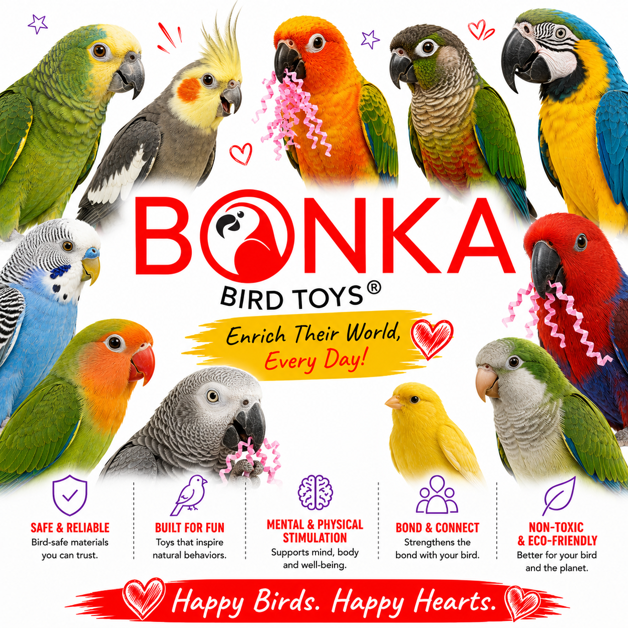 Spotty Sola Foraging Bird Toy - Bonka Bird Toys