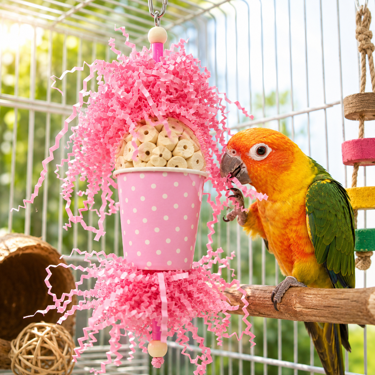 Spotty Sola Foraging Bird Toy - Bonka Bird Toys