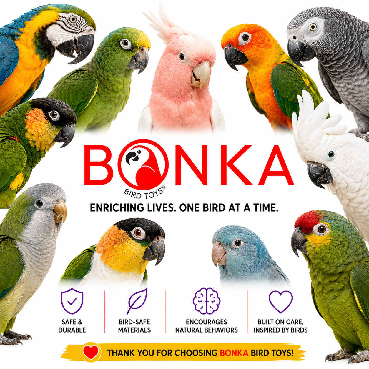 2885 Small Baffle Cage - Bonka Bird Toys