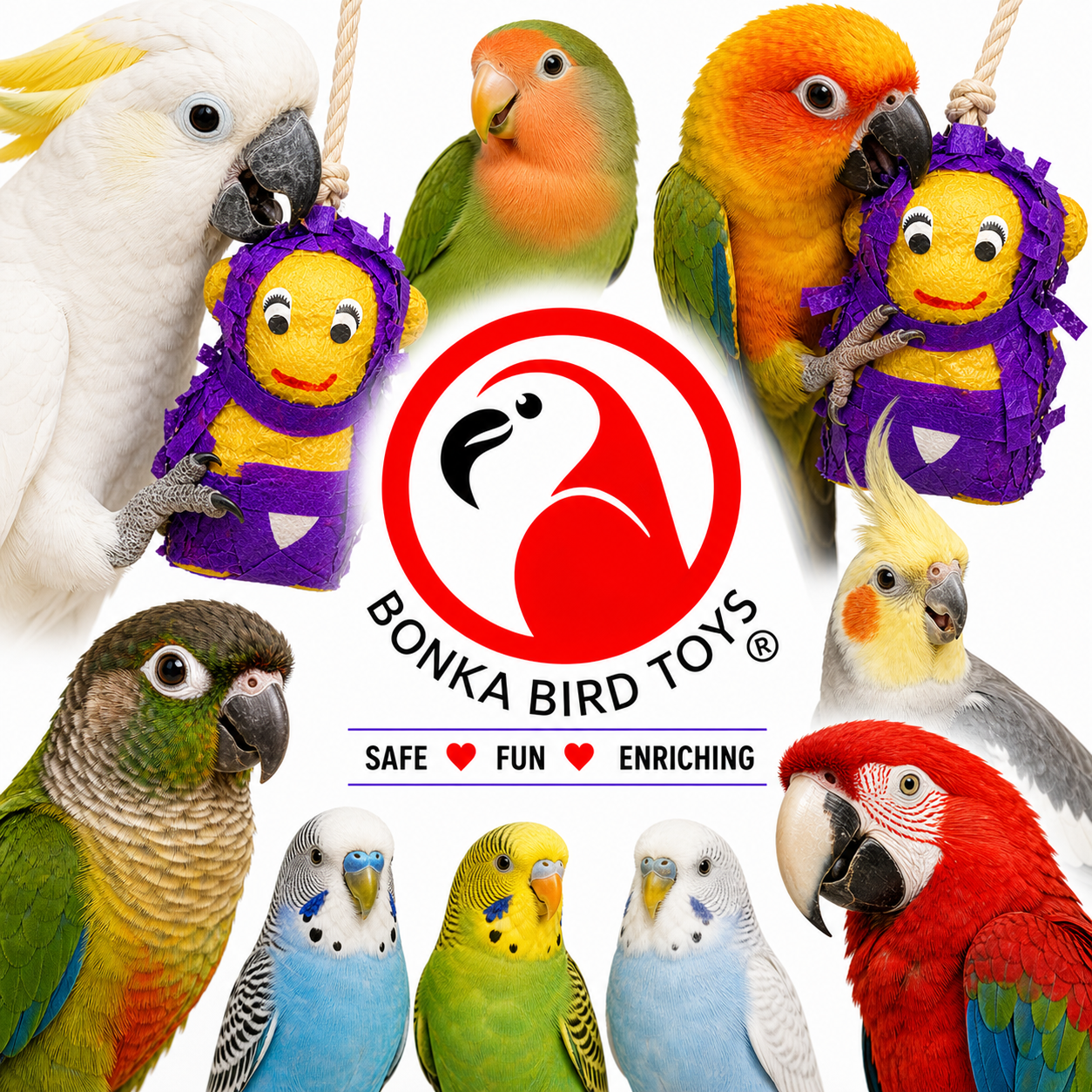 2675 Mini Pinata Monkey - Bonka Bird Toys