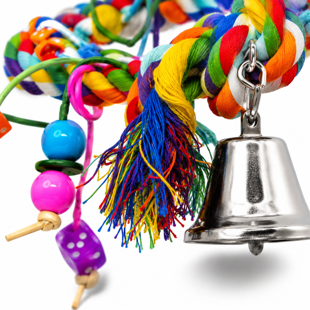 1961 Large Rope Coil Charm Swing - Bonka Bird Toys