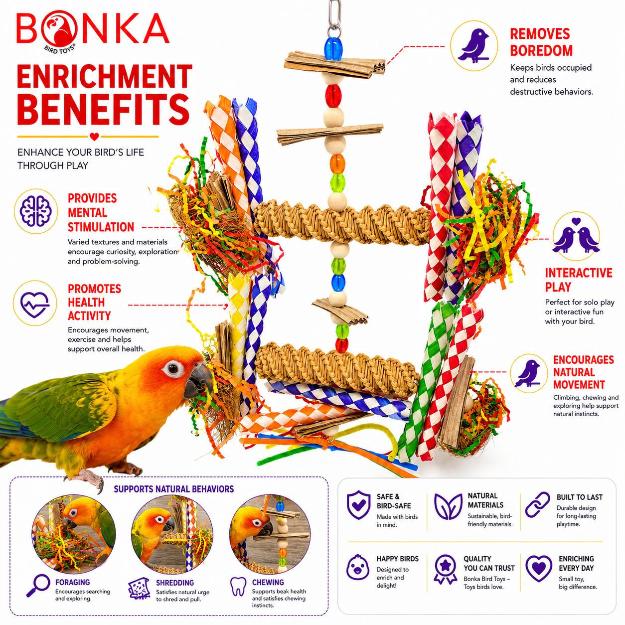 2677 Big Duo Helix - Bonka Bird Toys