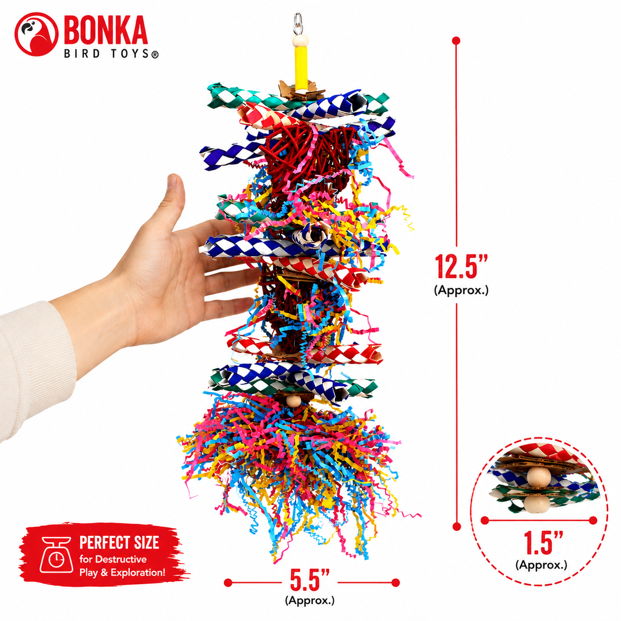 1042 Duo Foraging Heart - Bonka Bird Toys