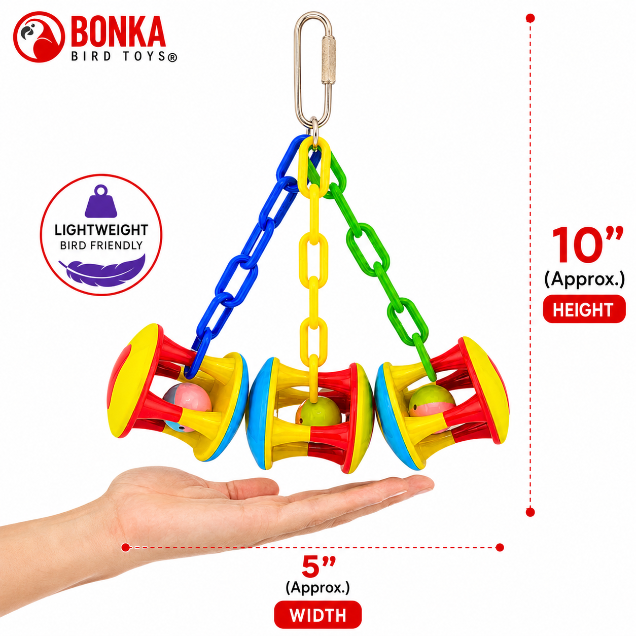 1161 Carnival Clacker - Bonka Bird Toys