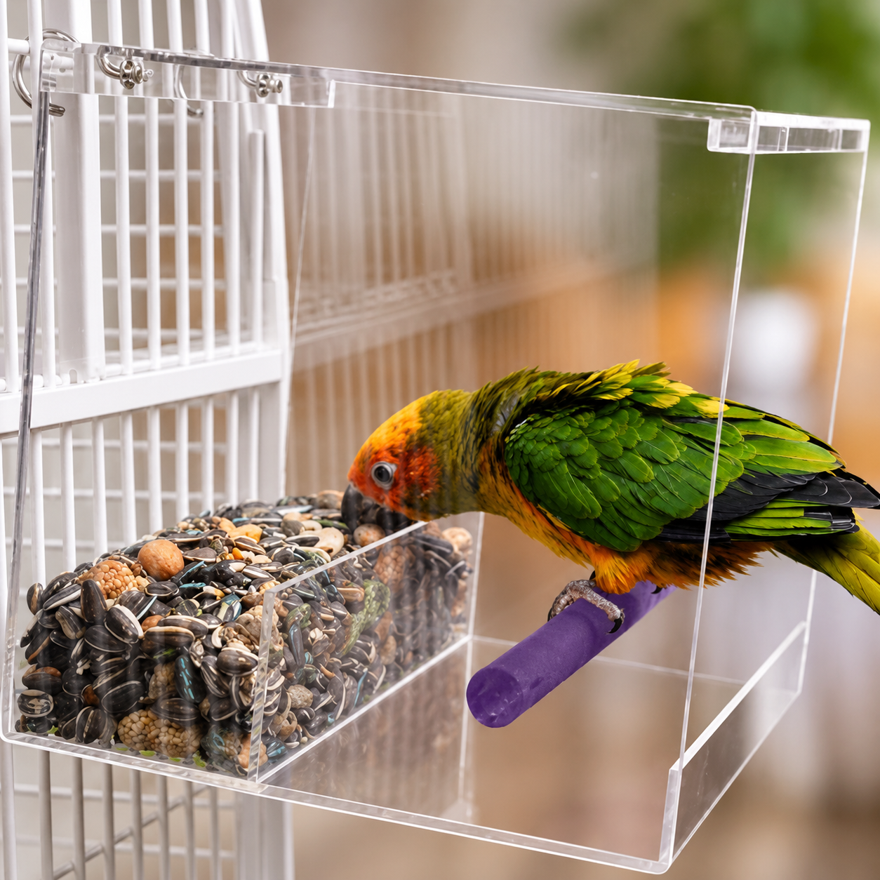 Large Tweeky Clean Bird Seed Feeder On Sale! - Bonka Bird Toys