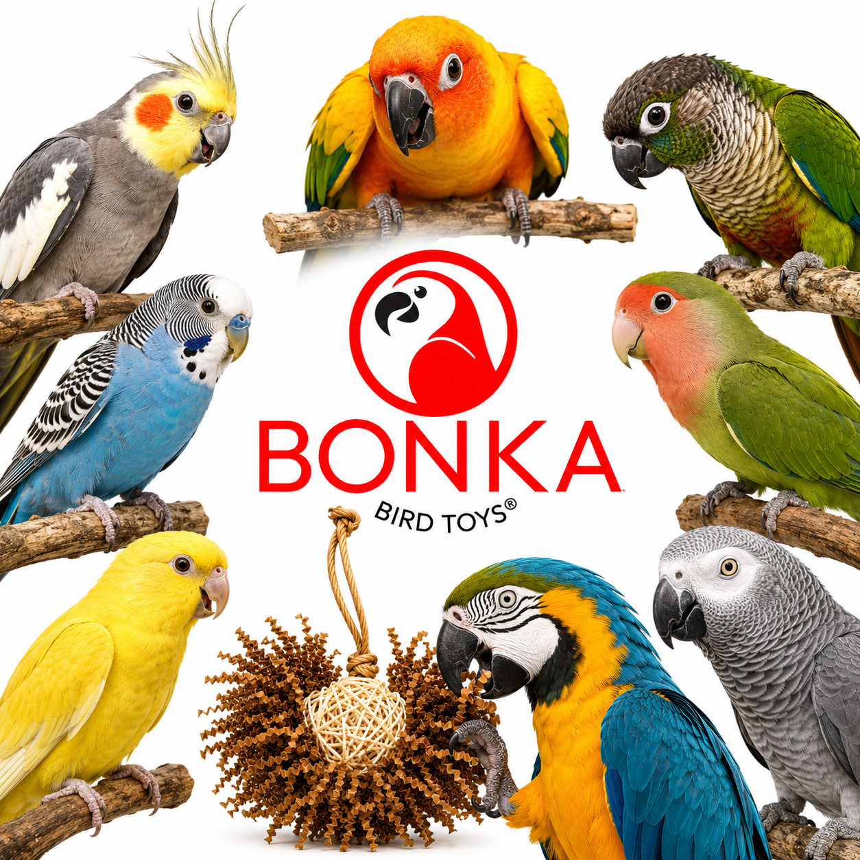 3866 Natural Foraging Star - Bonka Bird Toys