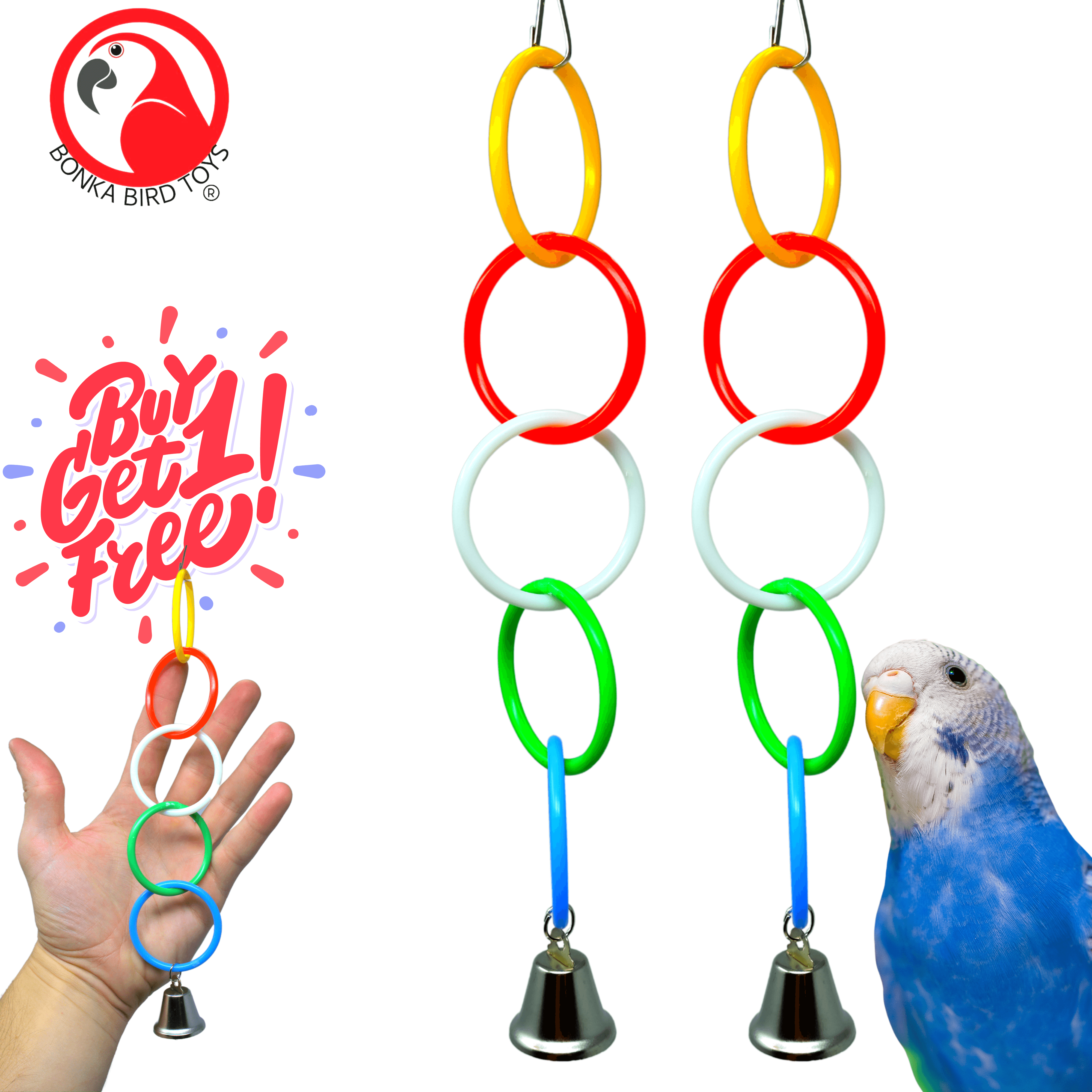 36459 Rings BOGO BUNDLE BUY ONE GET ONE FREE! - Bonka Bird Toys