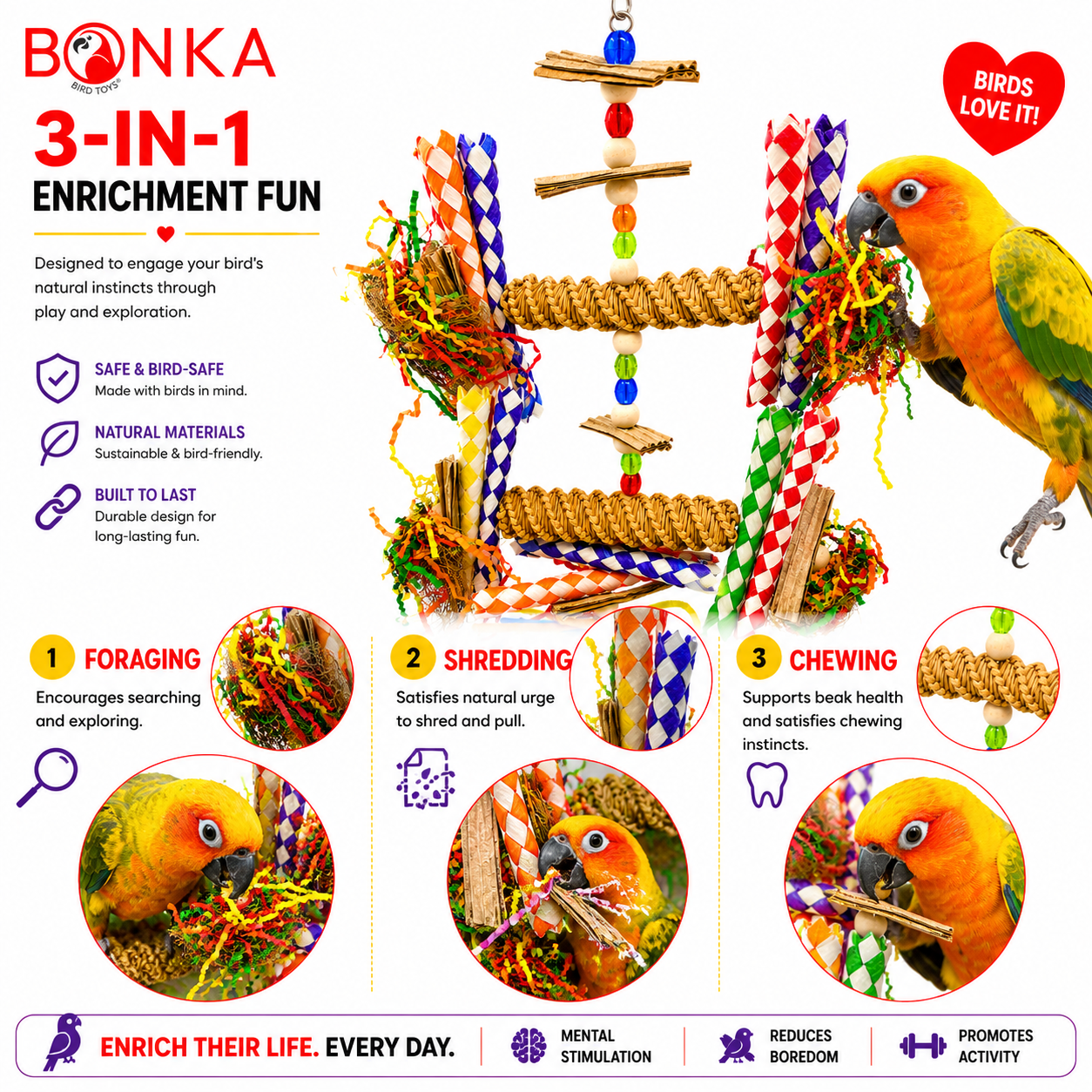 2677 Big Duo Helix - Bonka Bird Toys