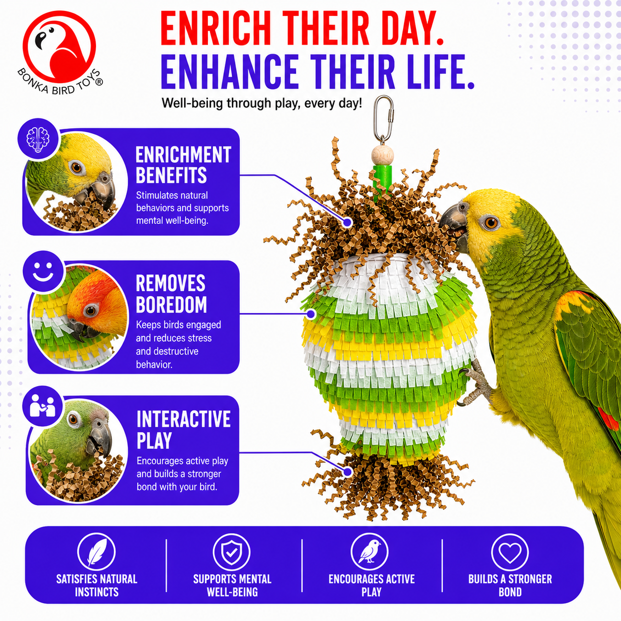 3862 Cactus Piñata - Bonka Bird Toys