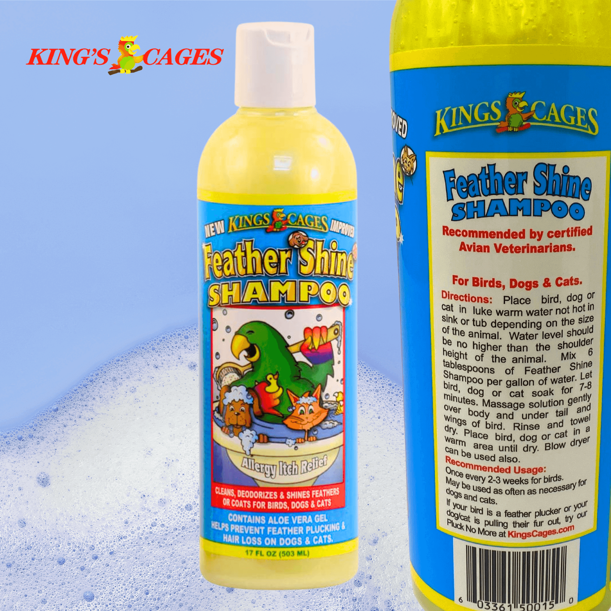 Kings Cages Feather Shine Shampoo 17oz