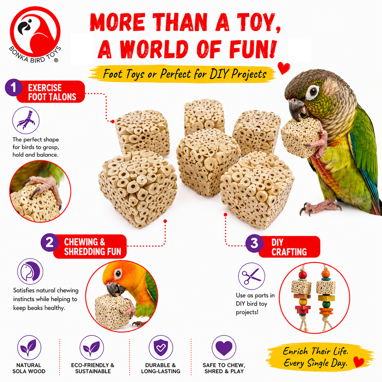 Big Sola Cubes - Bonka Bird Toys