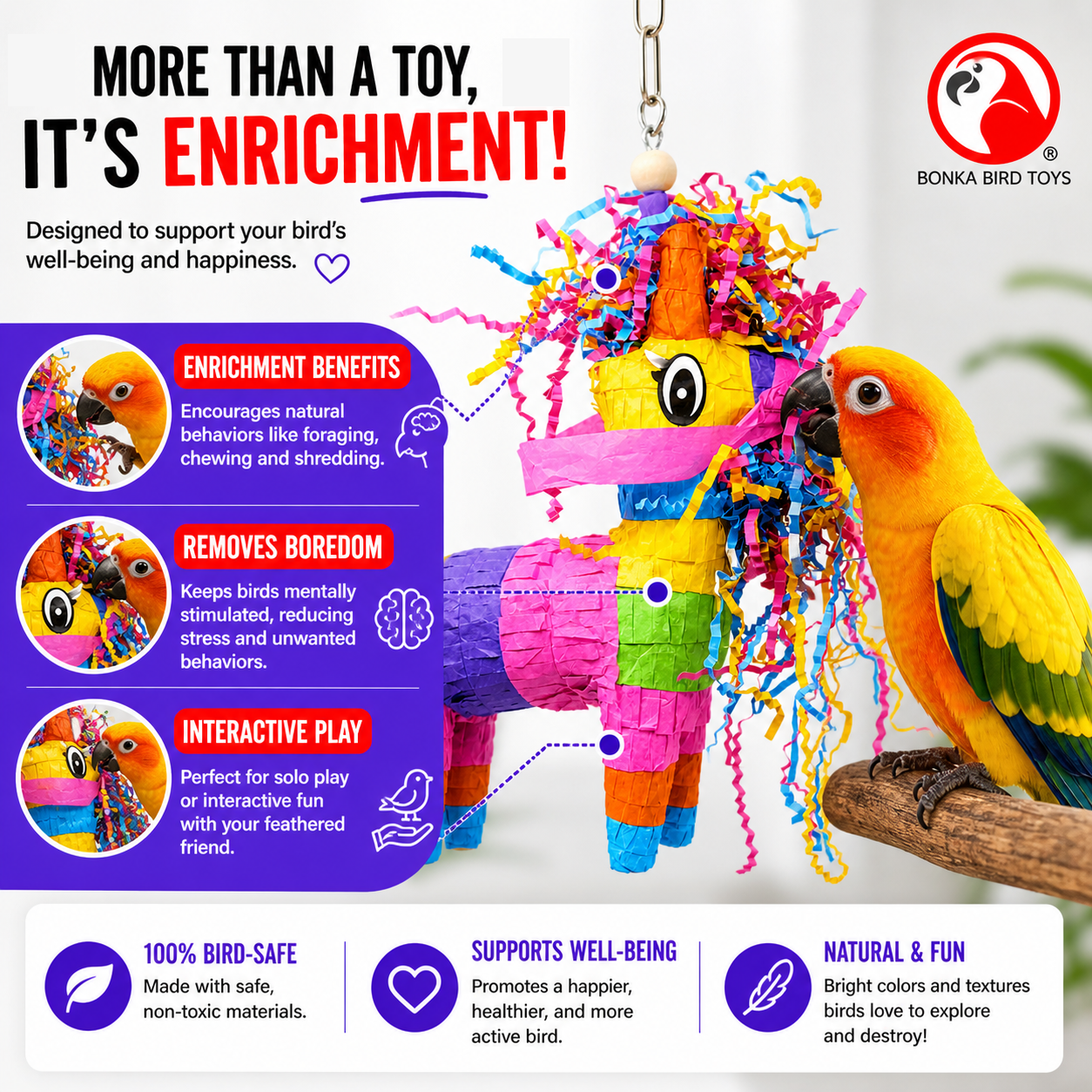 3766 Piñata Donkey - Bonka Bird Toys