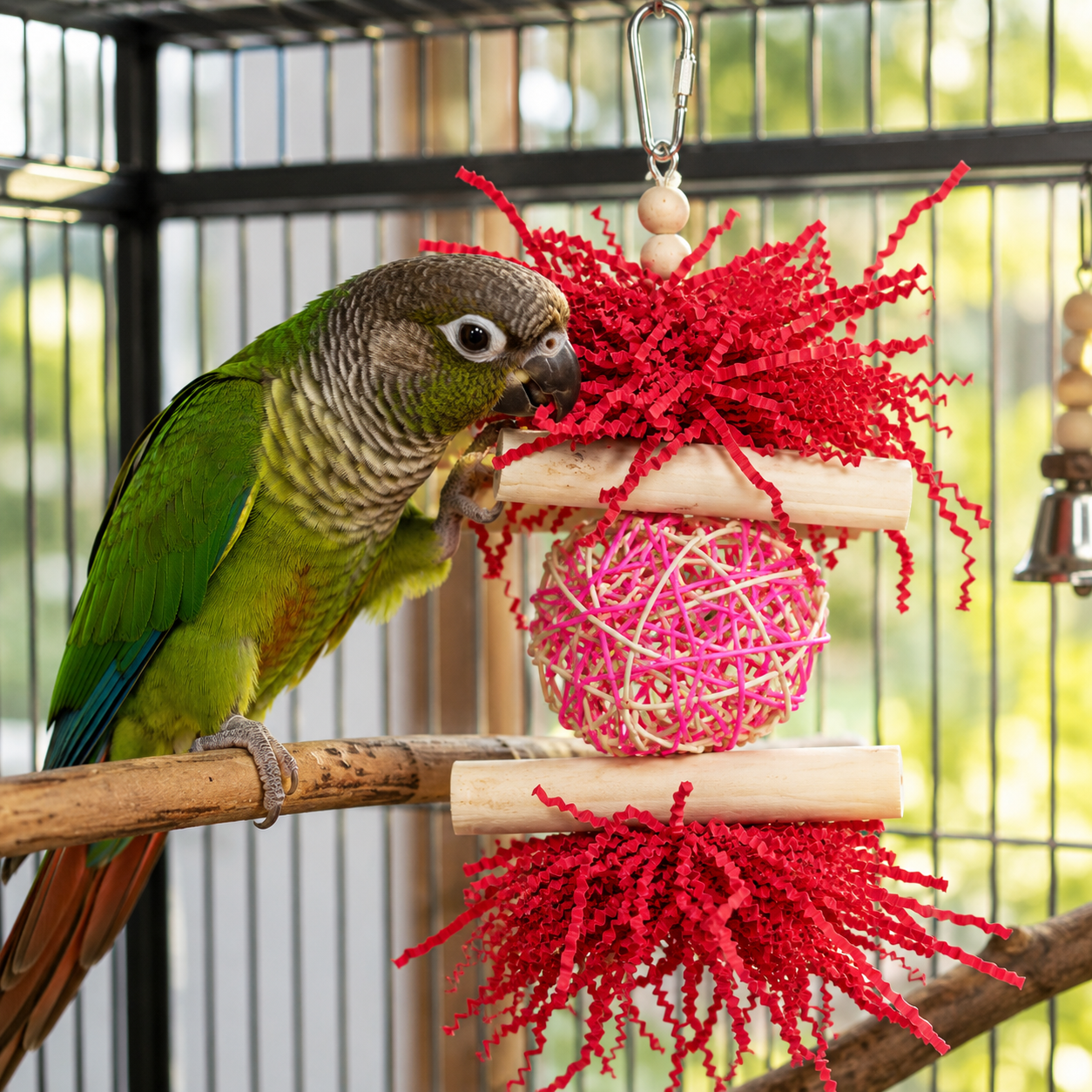 3885 Sola Heart Log - Bonka Bird Toys