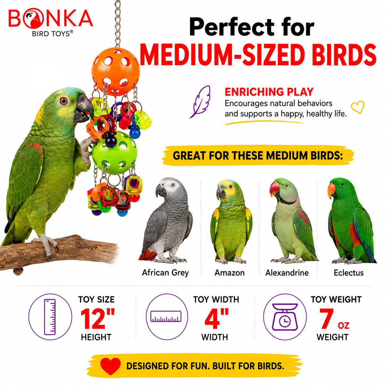 3759 Duo Paci Pull - Bonka Bird Toys