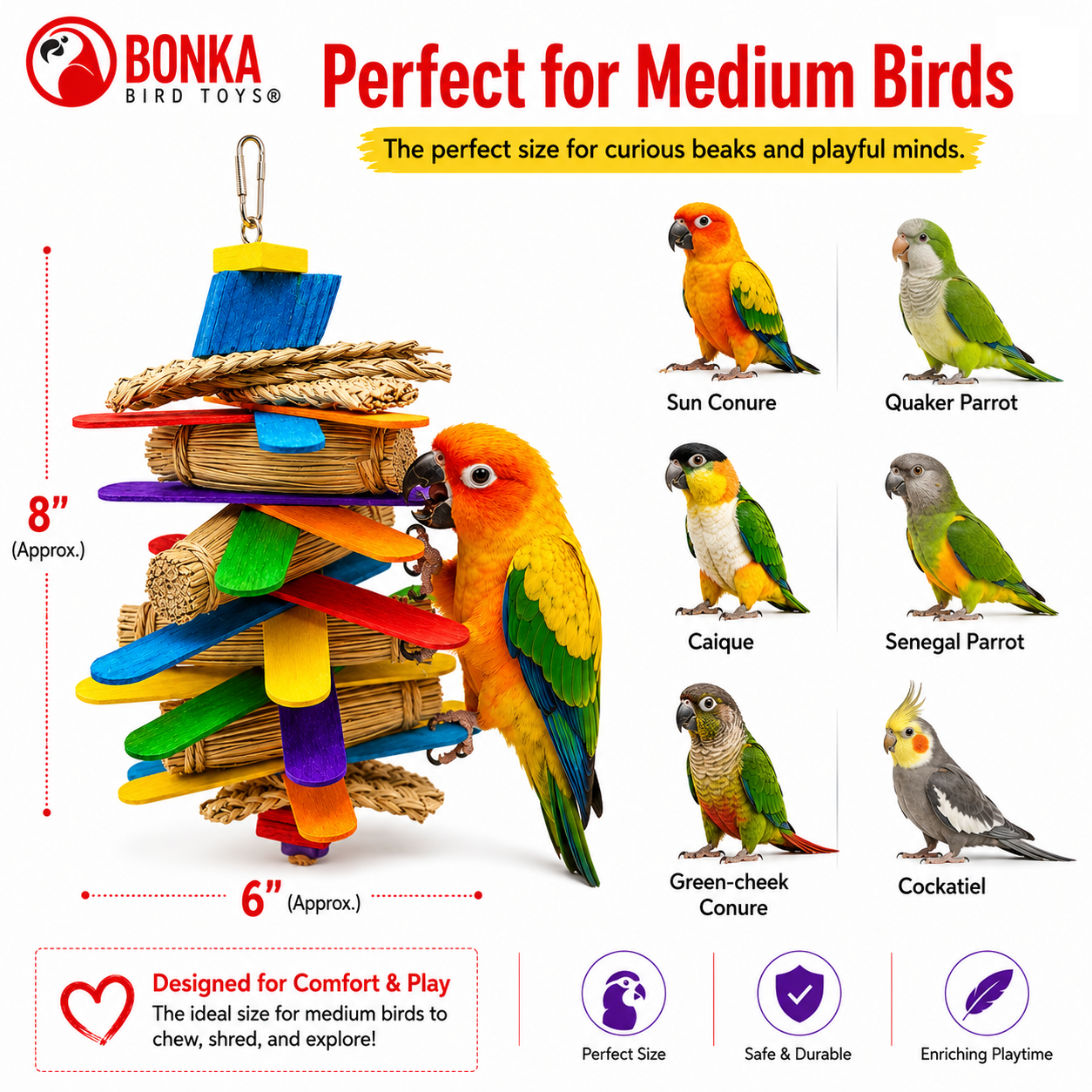 1921 Husky Fan - Bonka Bird Toys