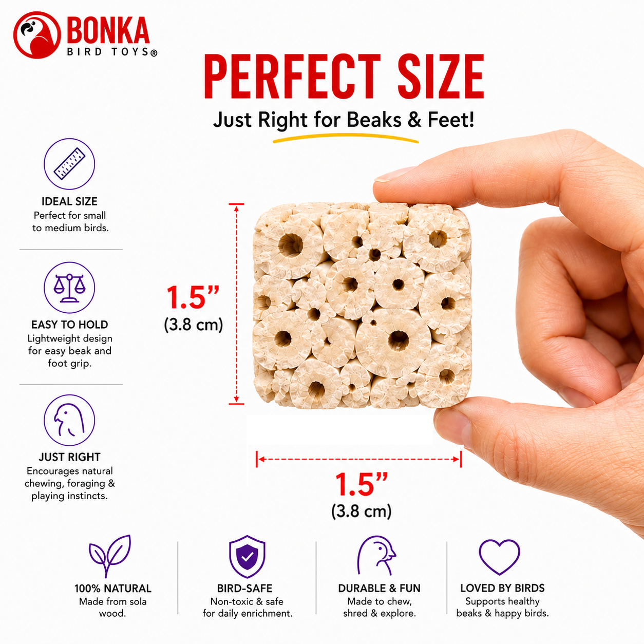 Small Sola Cubes - Bonka Bird Toys