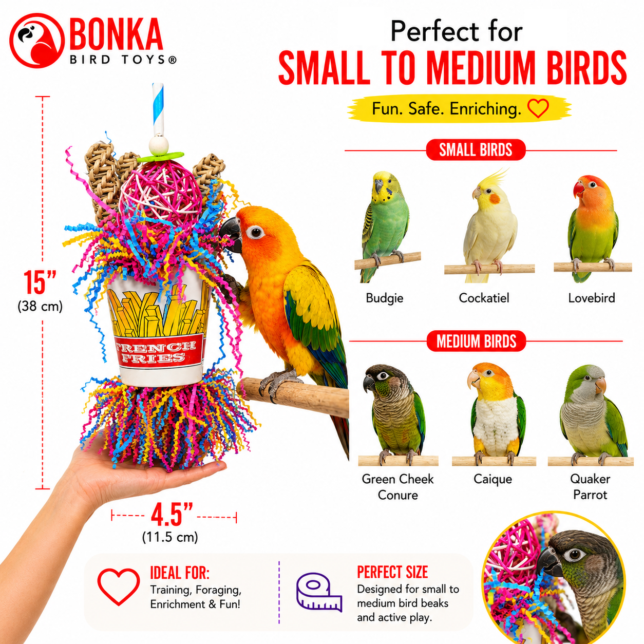 2334 Order Of Fries - Bonka Bird Toys